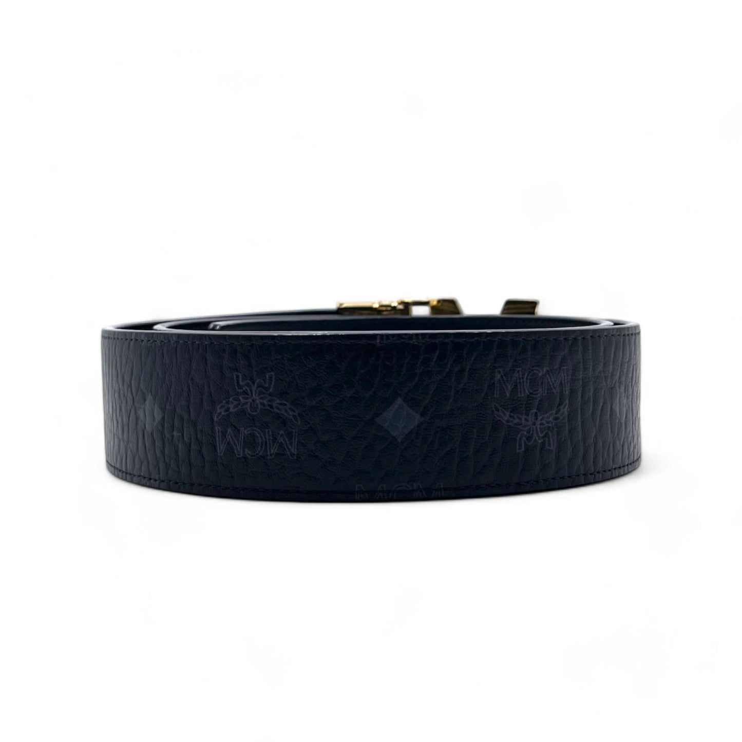 MCM Visetos Graphite Belt Men42