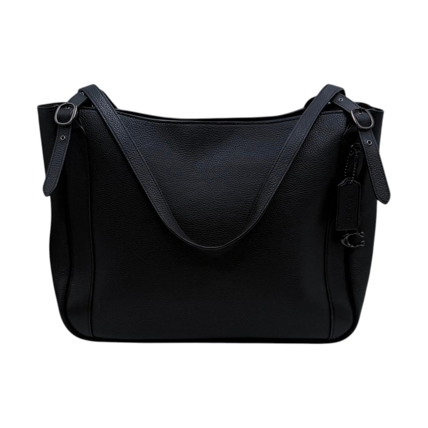 Coach Black Pebbled Leather Alana Tote Bag