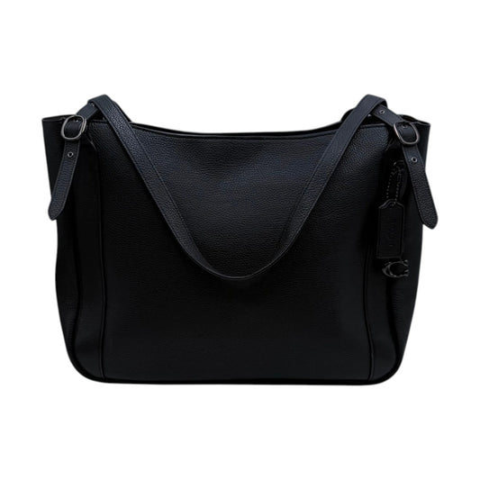 Coach Black Pebbled Leather Alana Tote Bag