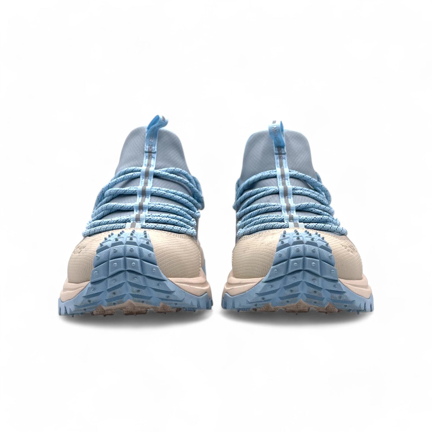 Moncler Women's Trailgrip Blue/Cream Sneakers