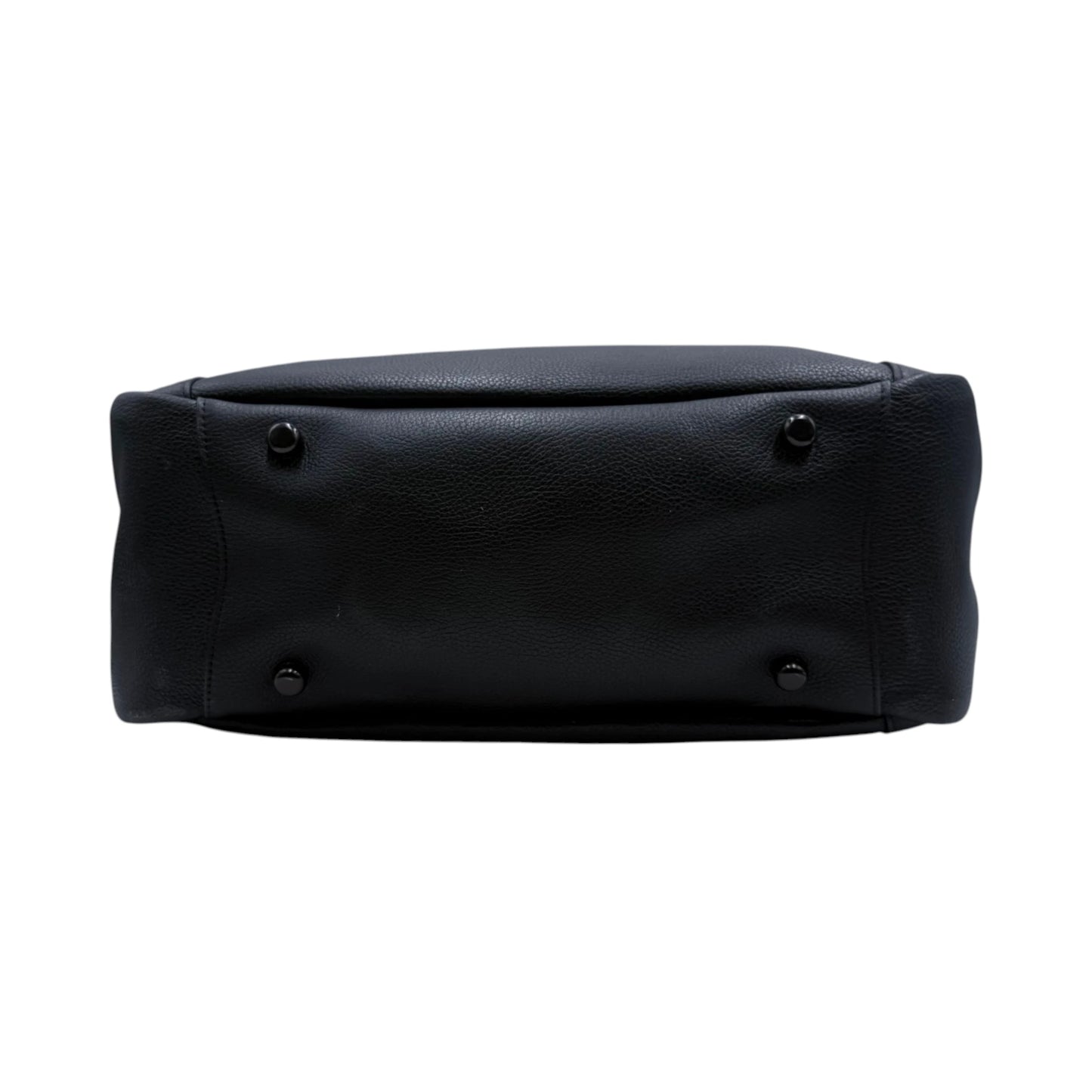 Coach Black Pebbled Leather Alana Tote Bag