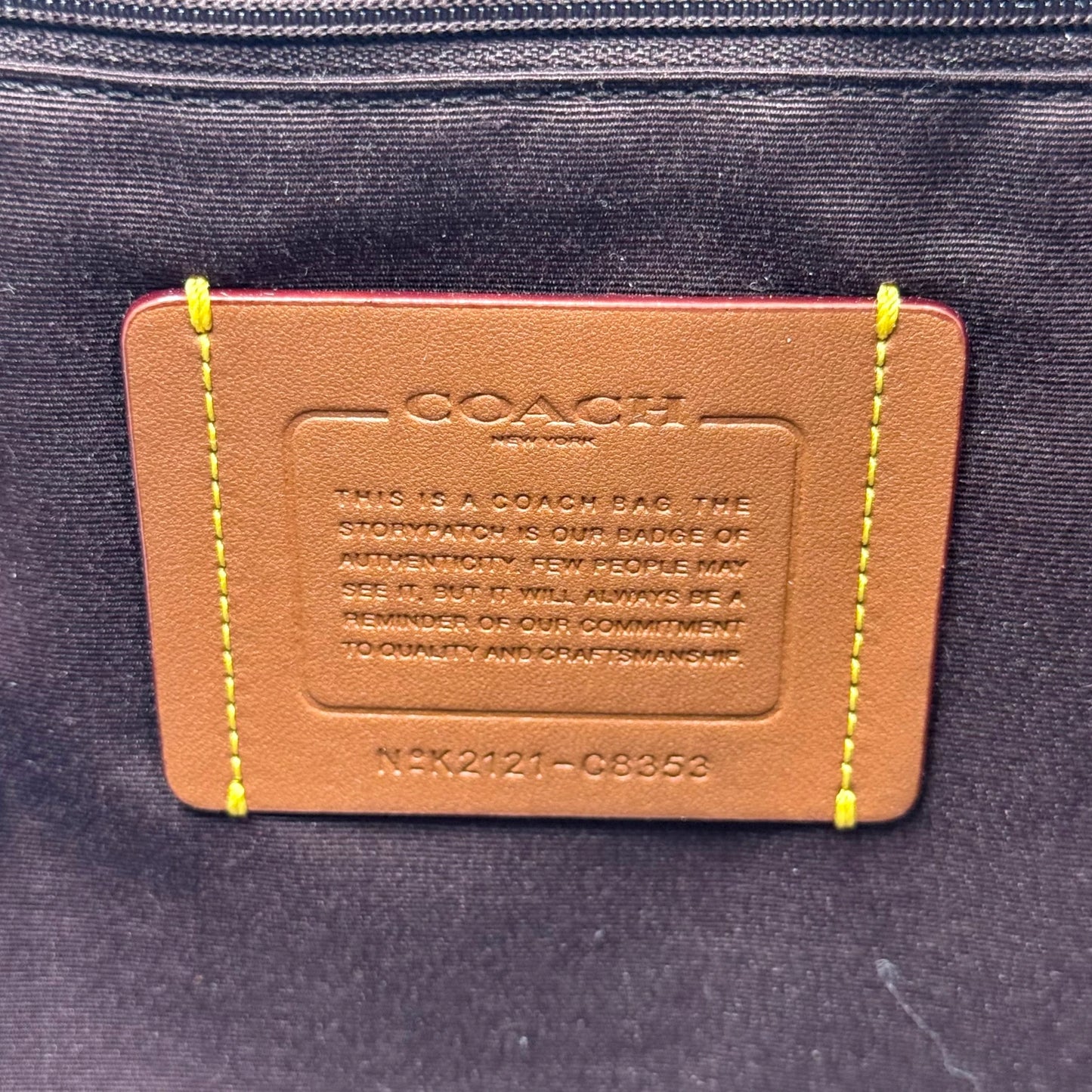 Coach Black Pebbled Leather Alana Tote Bag