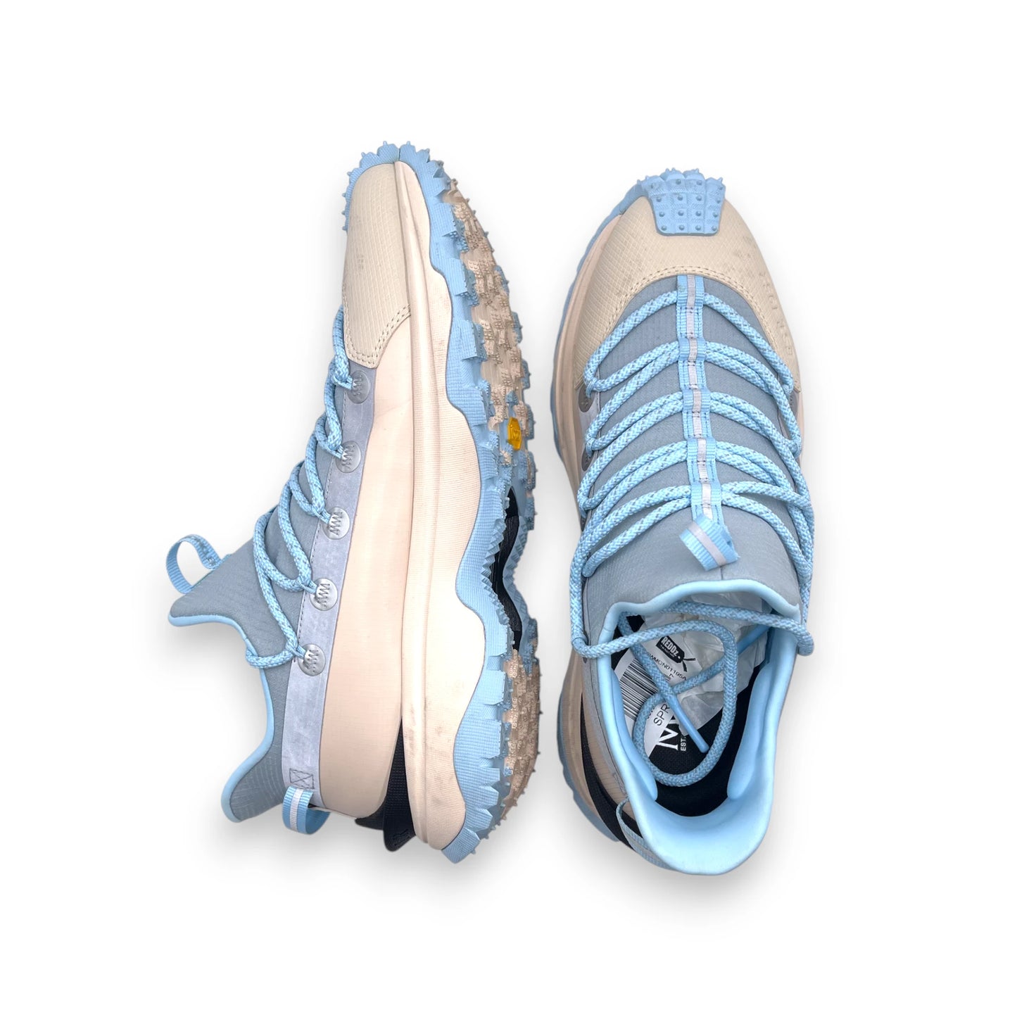 Moncler Women's Trailgrip Blue/Cream Sneakers