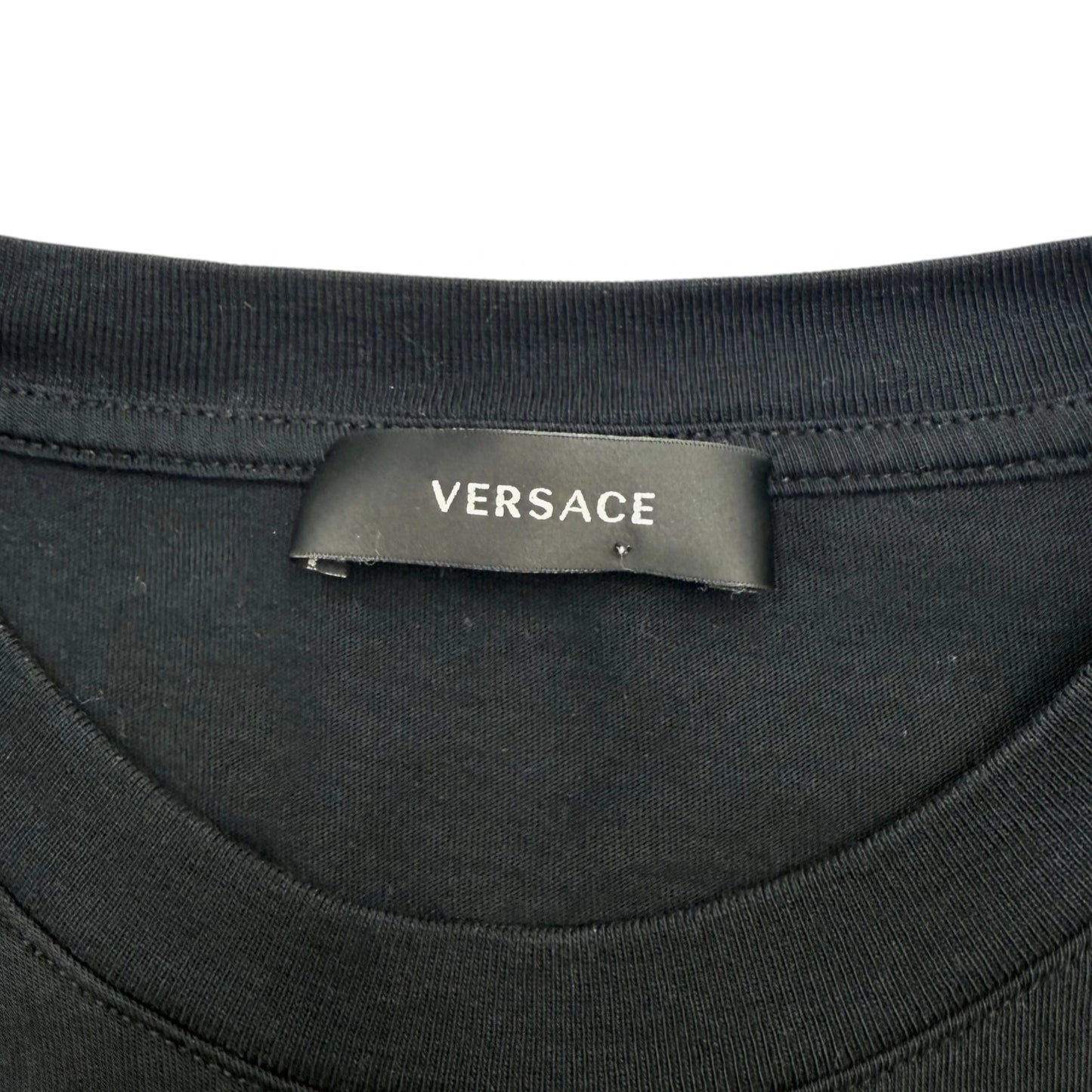Versace Embroidered Black T-Shirt