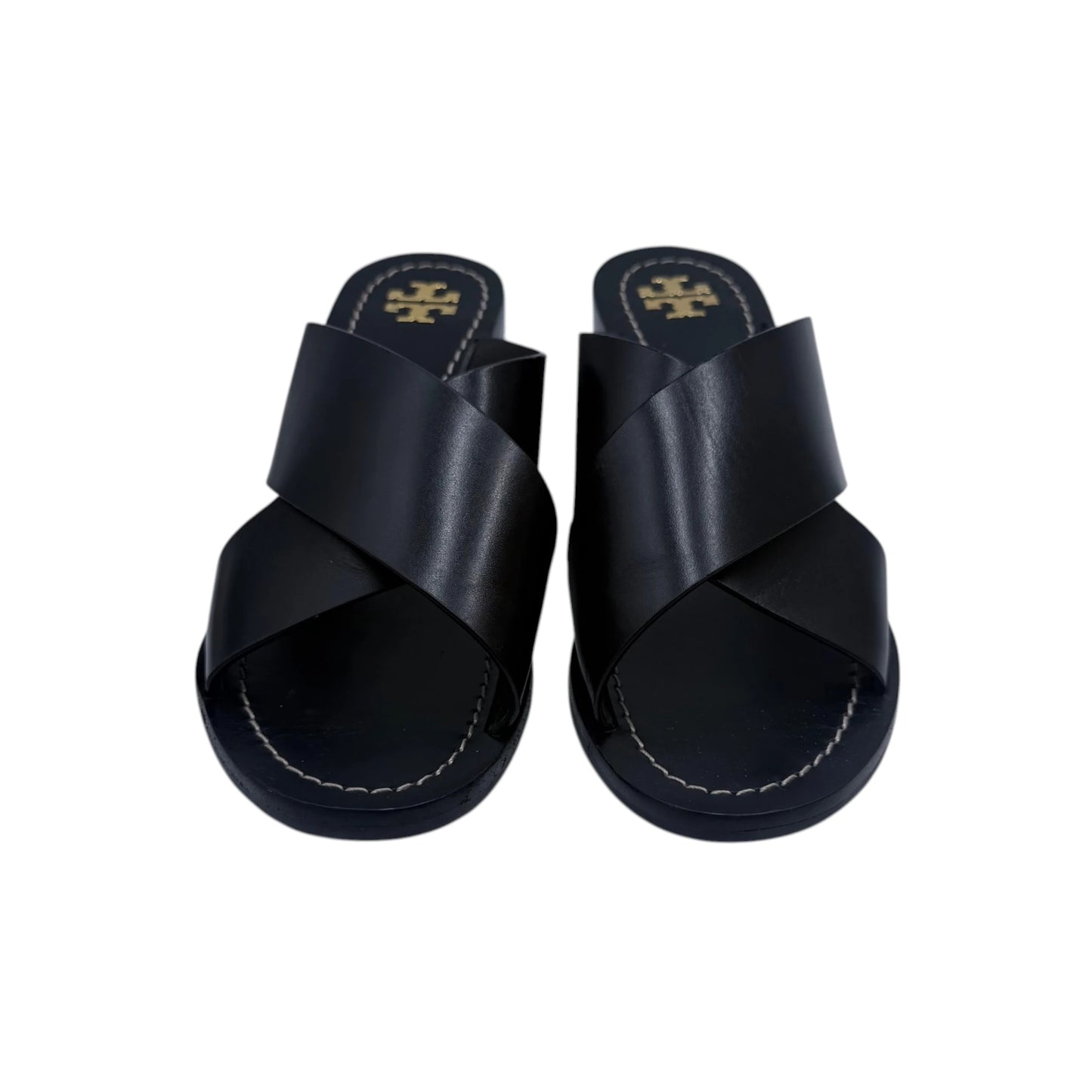 Tory Burch Black Montrose Leather Sandals