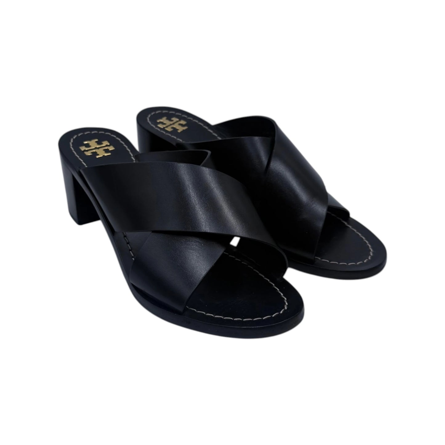 Tory Burch Black Montrose Leather Sandals