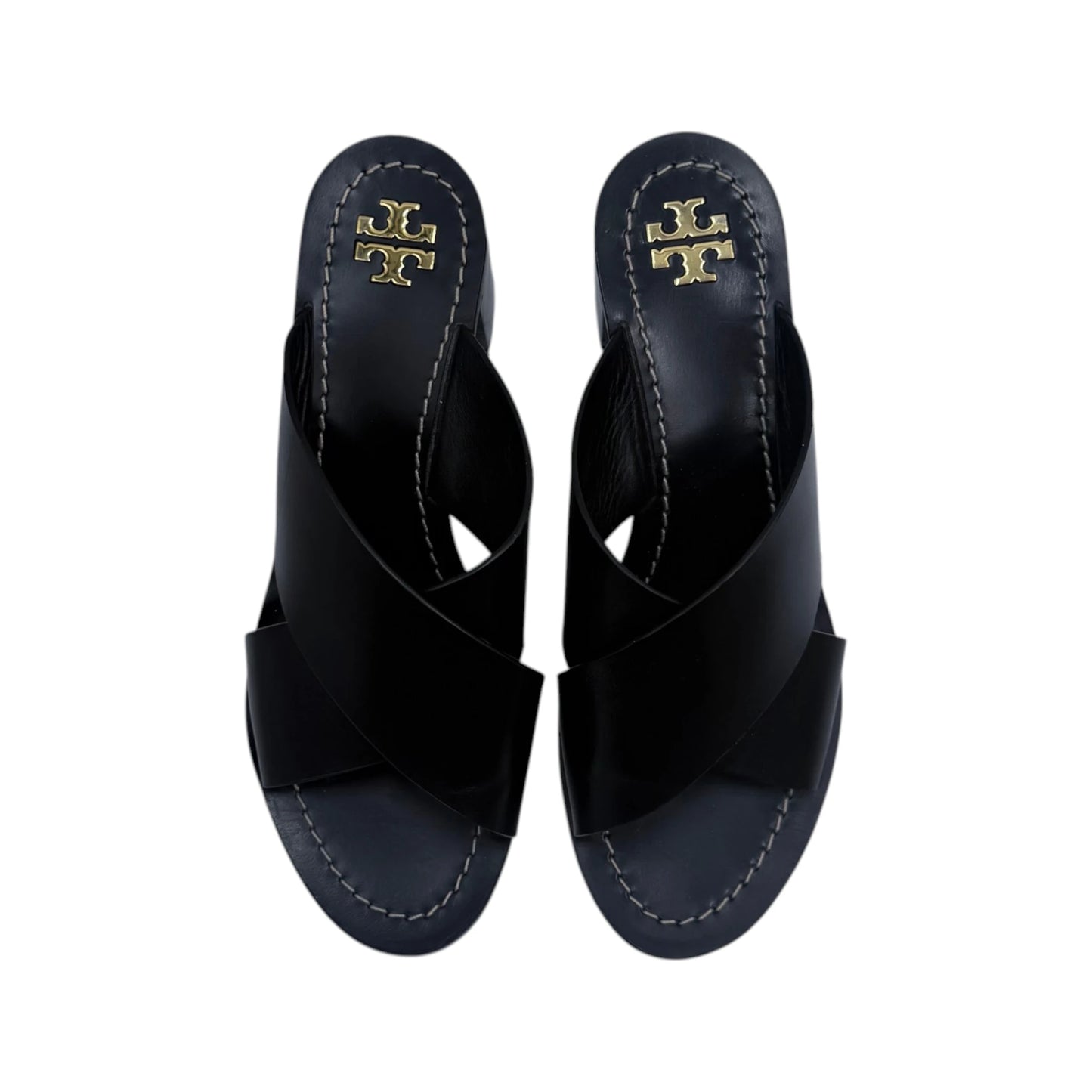 Tory Burch Black Montrose Leather Sandals