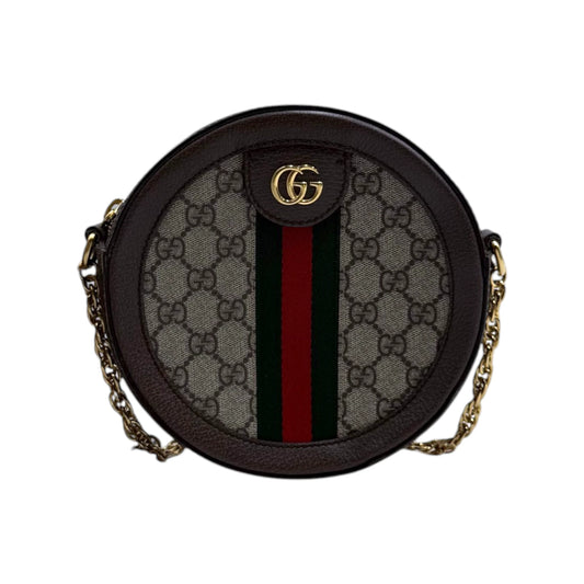 Gucci GG Supreme Mini Ophidia Round Shoulder Bag