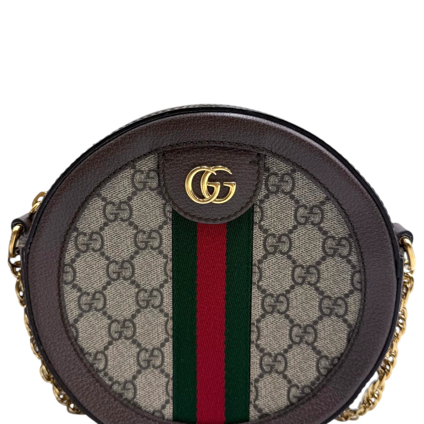 Gucci GG Supreme Mini Ophidia Round Shoulder Bag