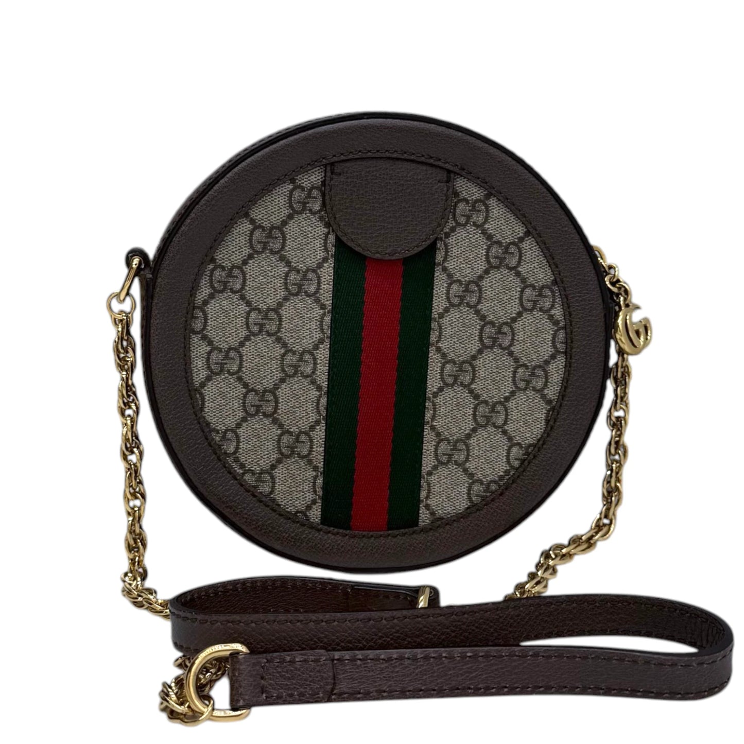 Gucci GG Supreme Mini Ophidia Round Shoulder Bag