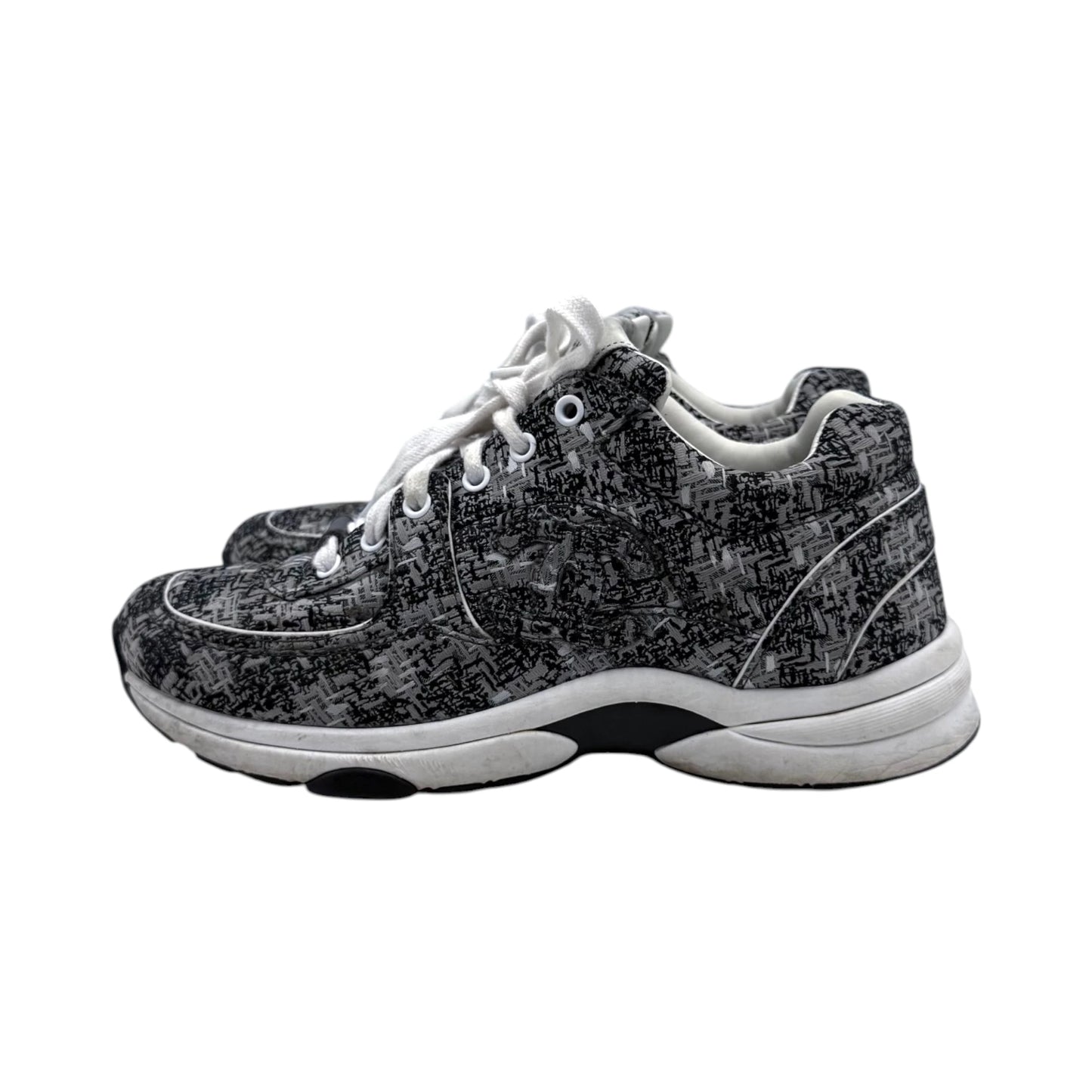 Chanel Low Cut Tweed Sneakers