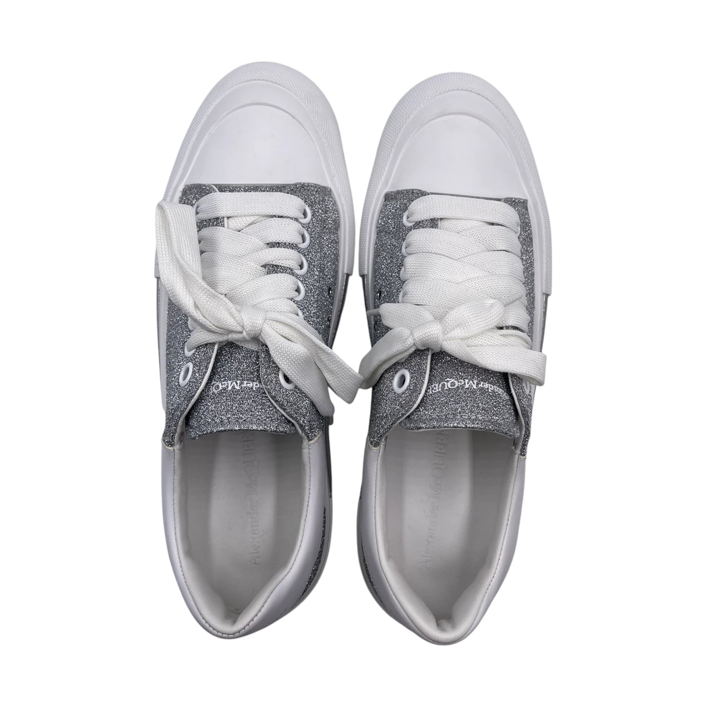 Alexander McQueen Glitter Deck Plimsoll Sneakers