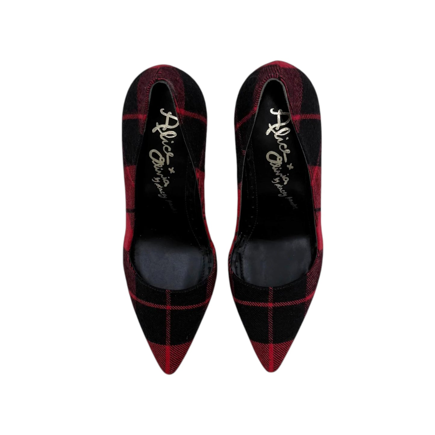 Alice + Olivia Thea Plaid Heels