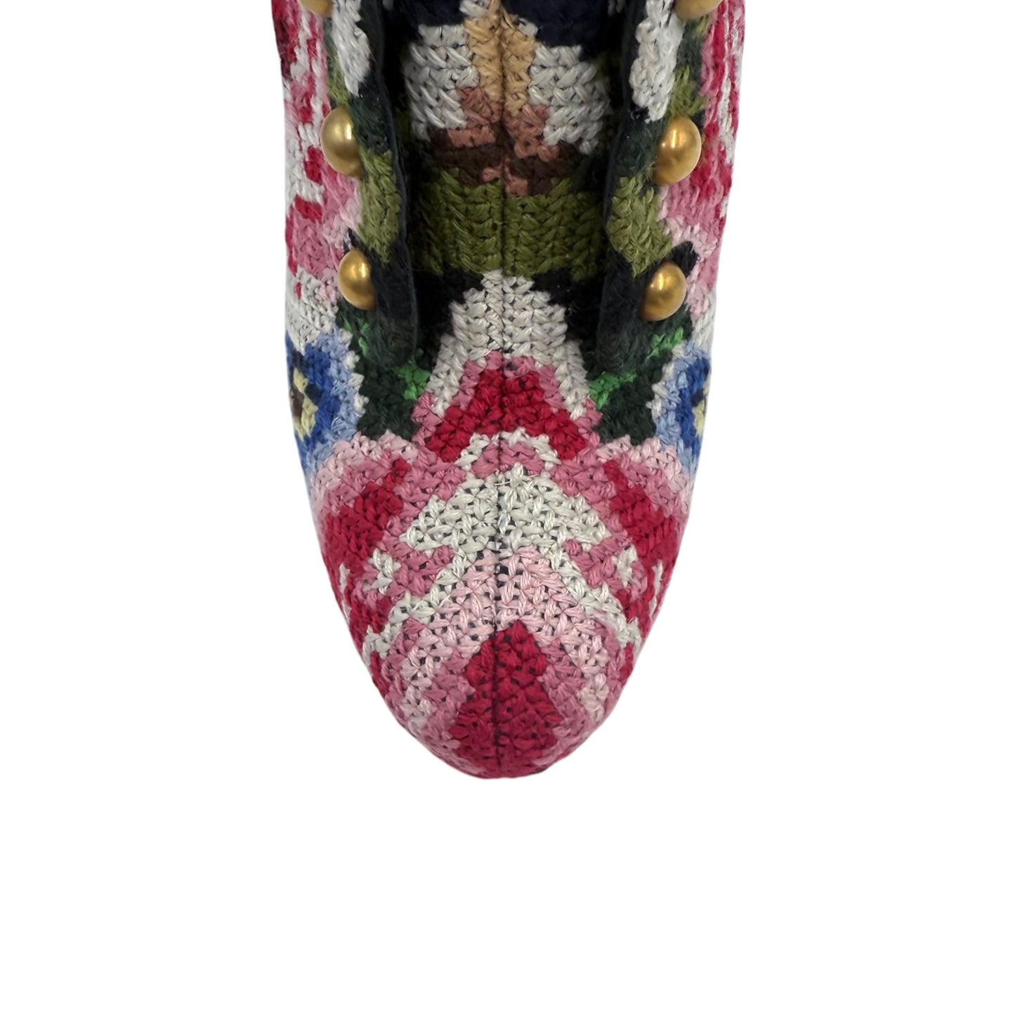 Dolce & Gabbana Tapestry Ankle Booties