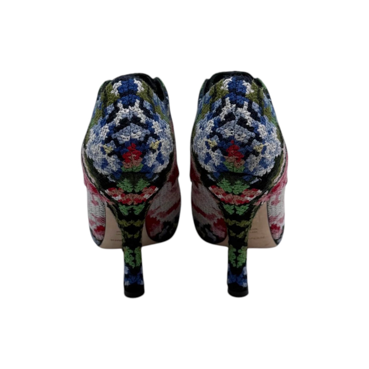 Dolce & Gabbana Tapestry Ankle Booties