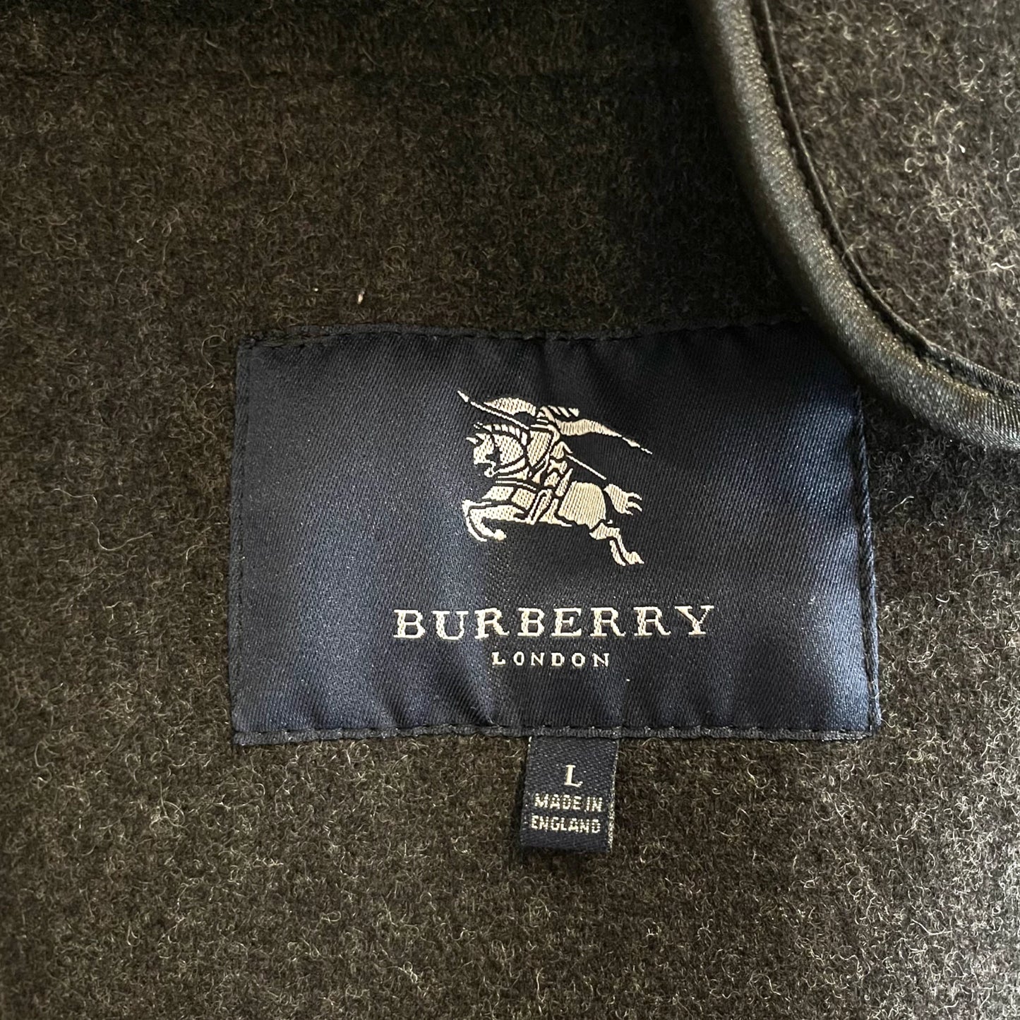 Burberry Wool Car Coat Men L