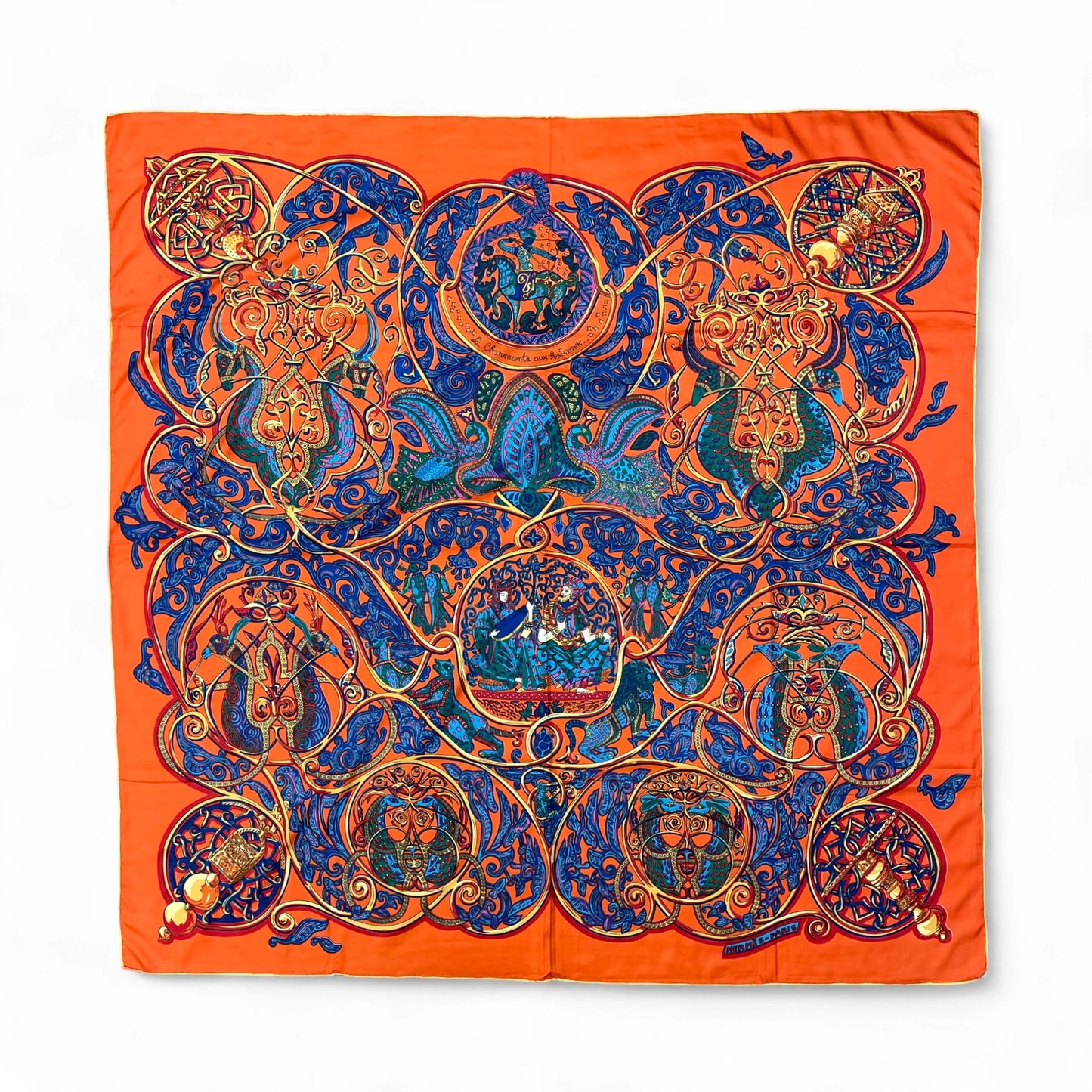 Hermès La Charmante Aux Animaux Silk Shawl