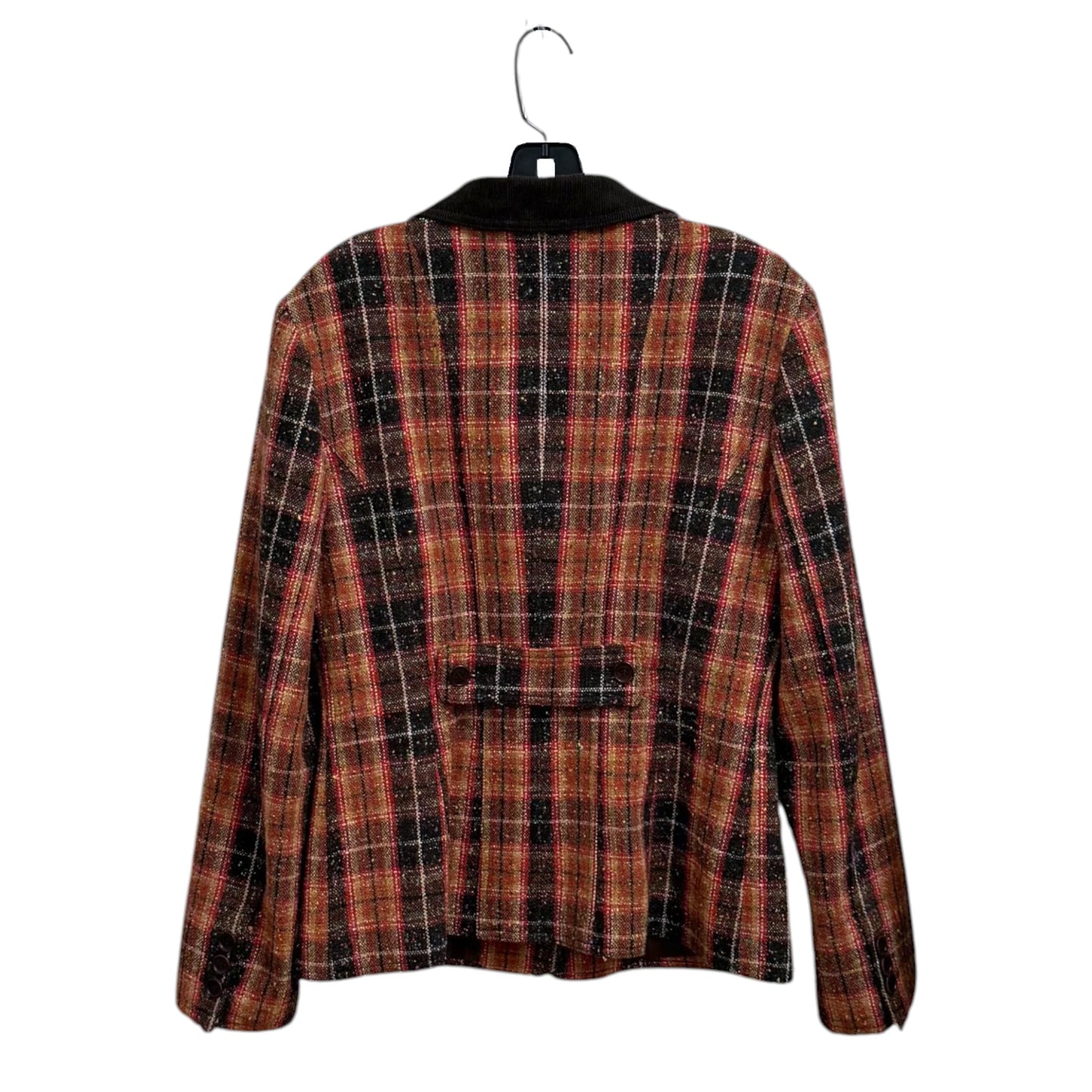 Moschino Jeans Plaid Tweed Blazer