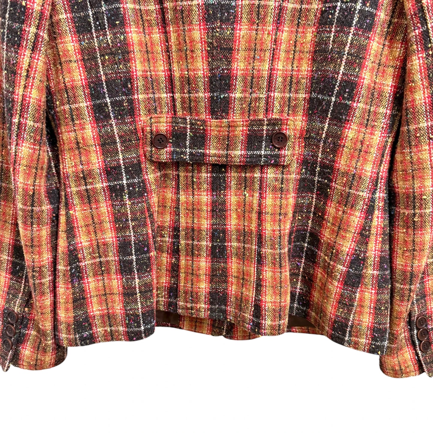 Moschino Jeans Plaid Tweed Blazer