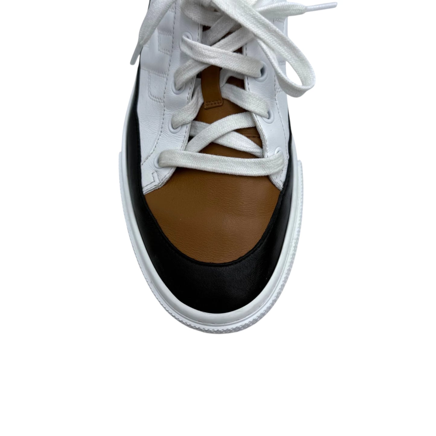 Hermès White Deep Low-Top Sneakers