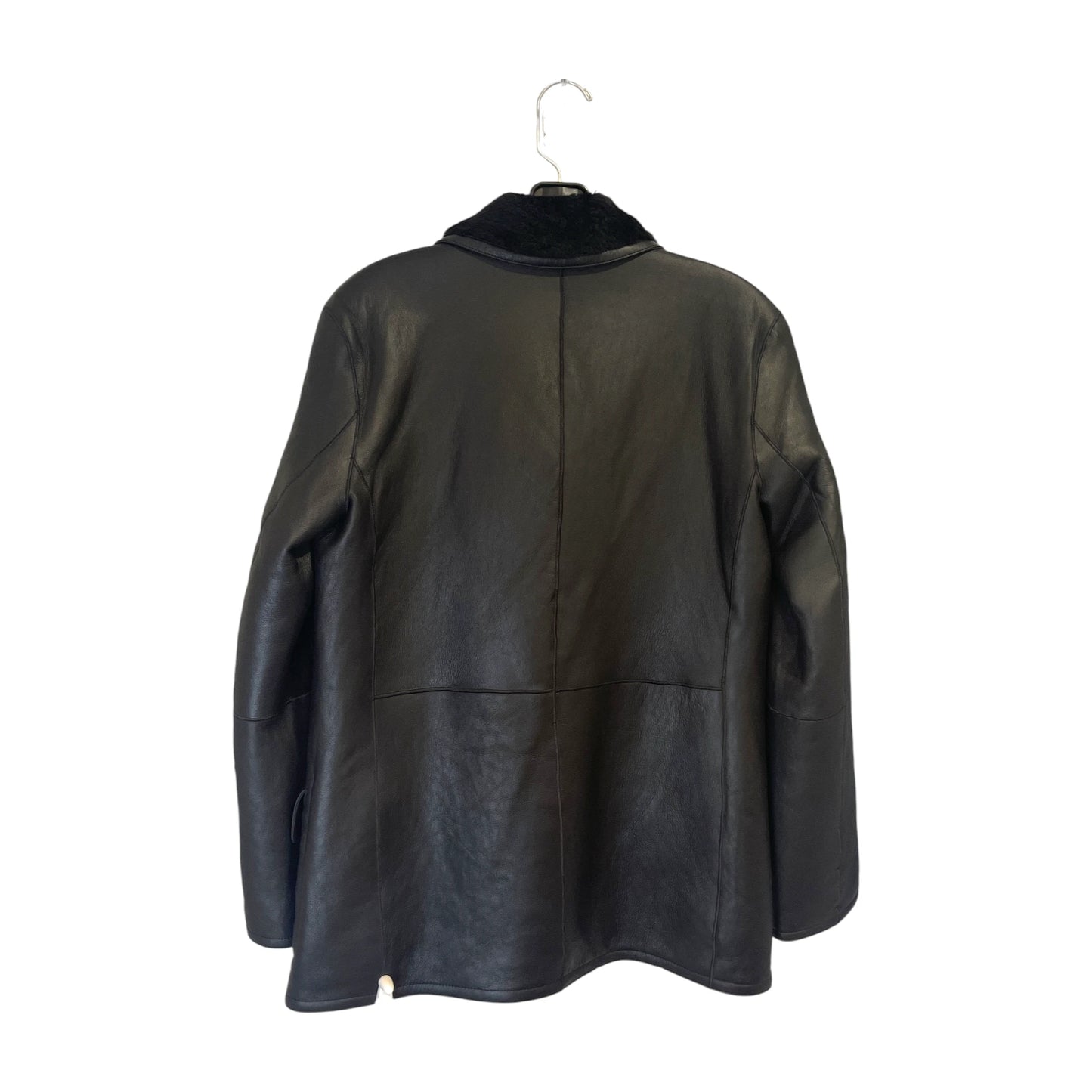 Theory Reversible Double-Breasted Shearling Jacket - S