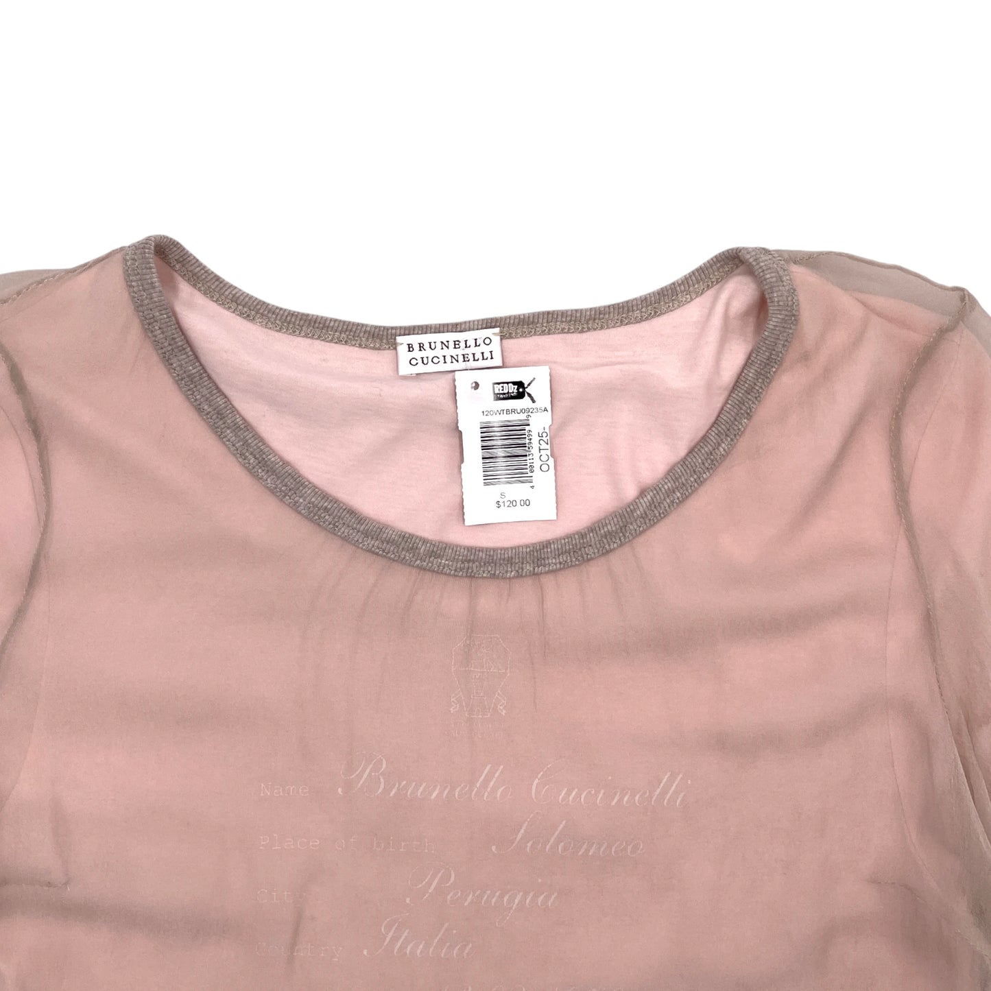Brunello Cucinelli Women's Cropped T-Shirt - S