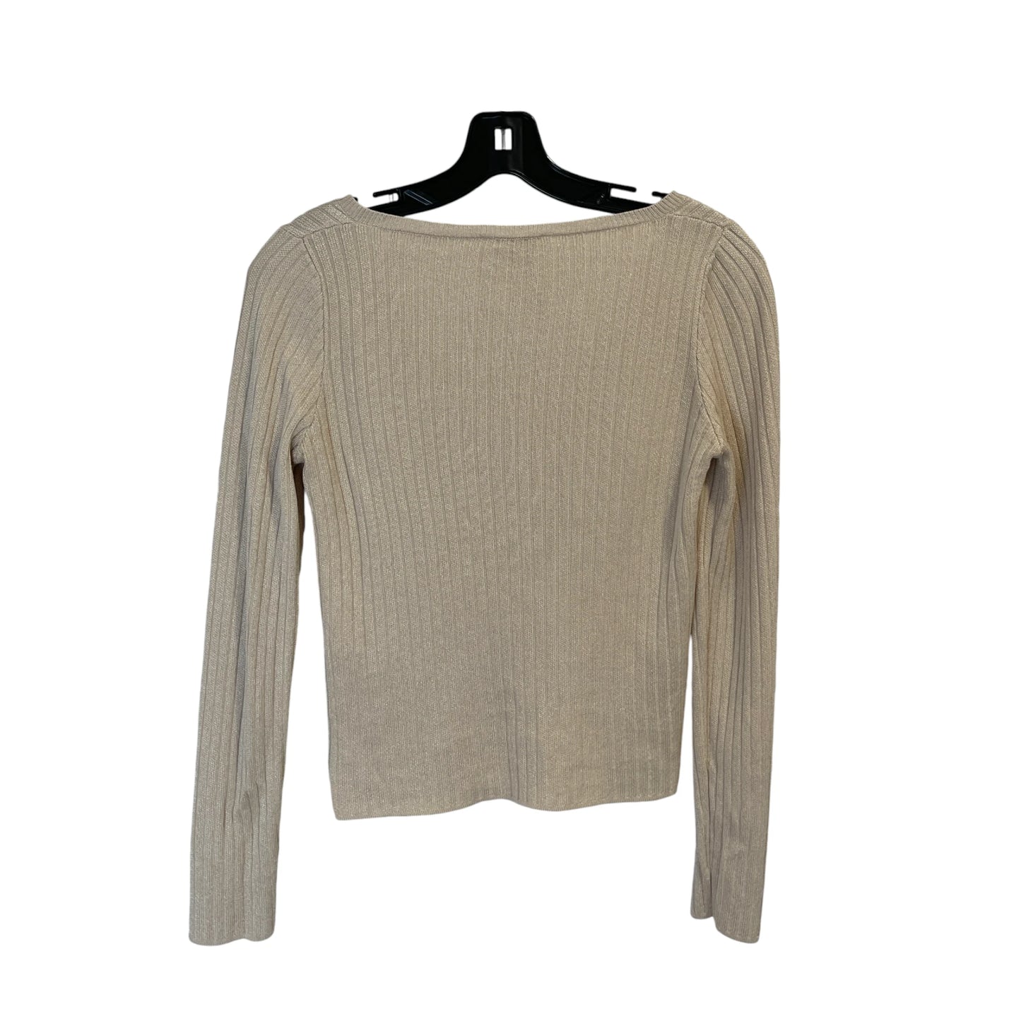 Djerf Avenue Knitted Long Sleeve Top Taupe - XS