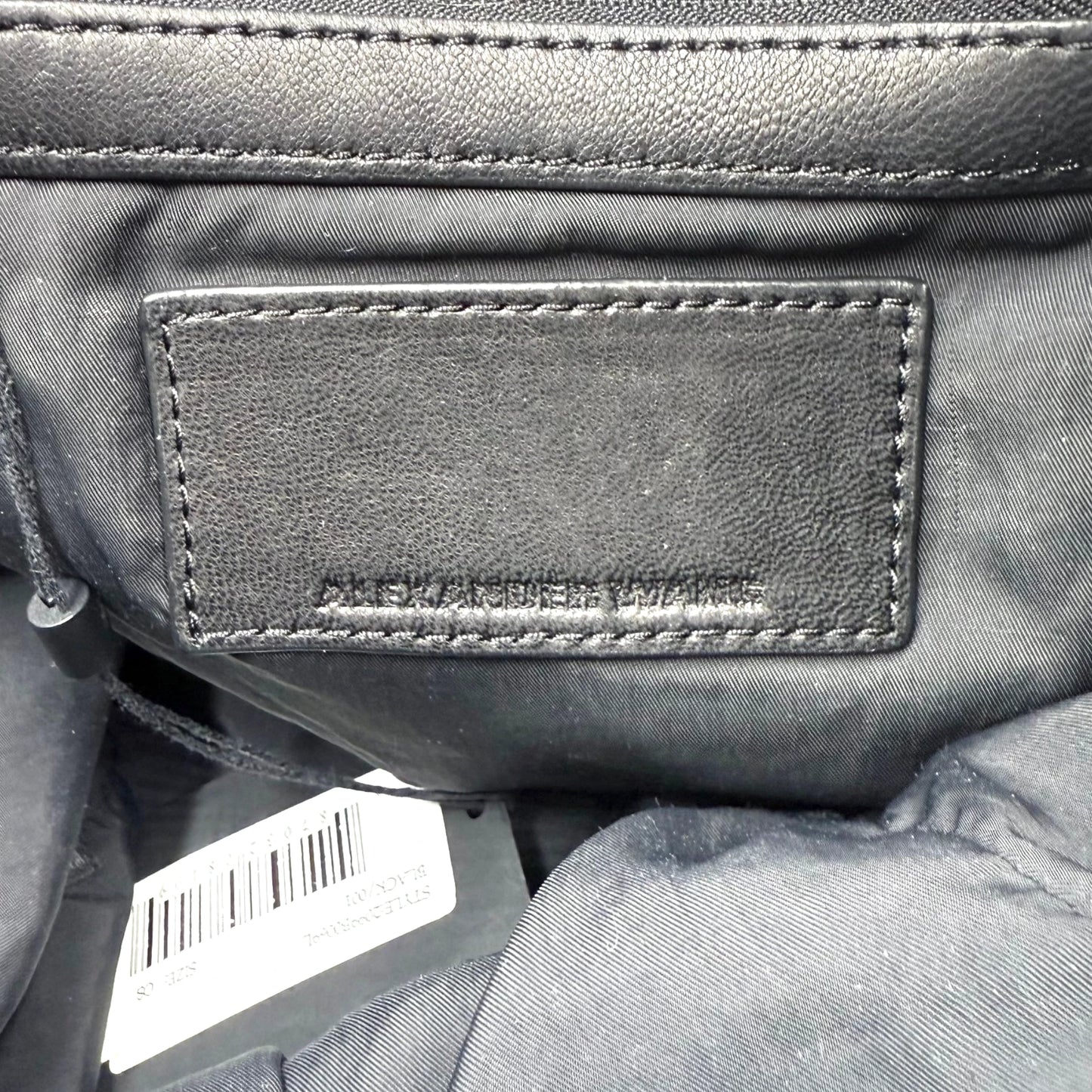 Alexander Wang Black Zipper Backpack