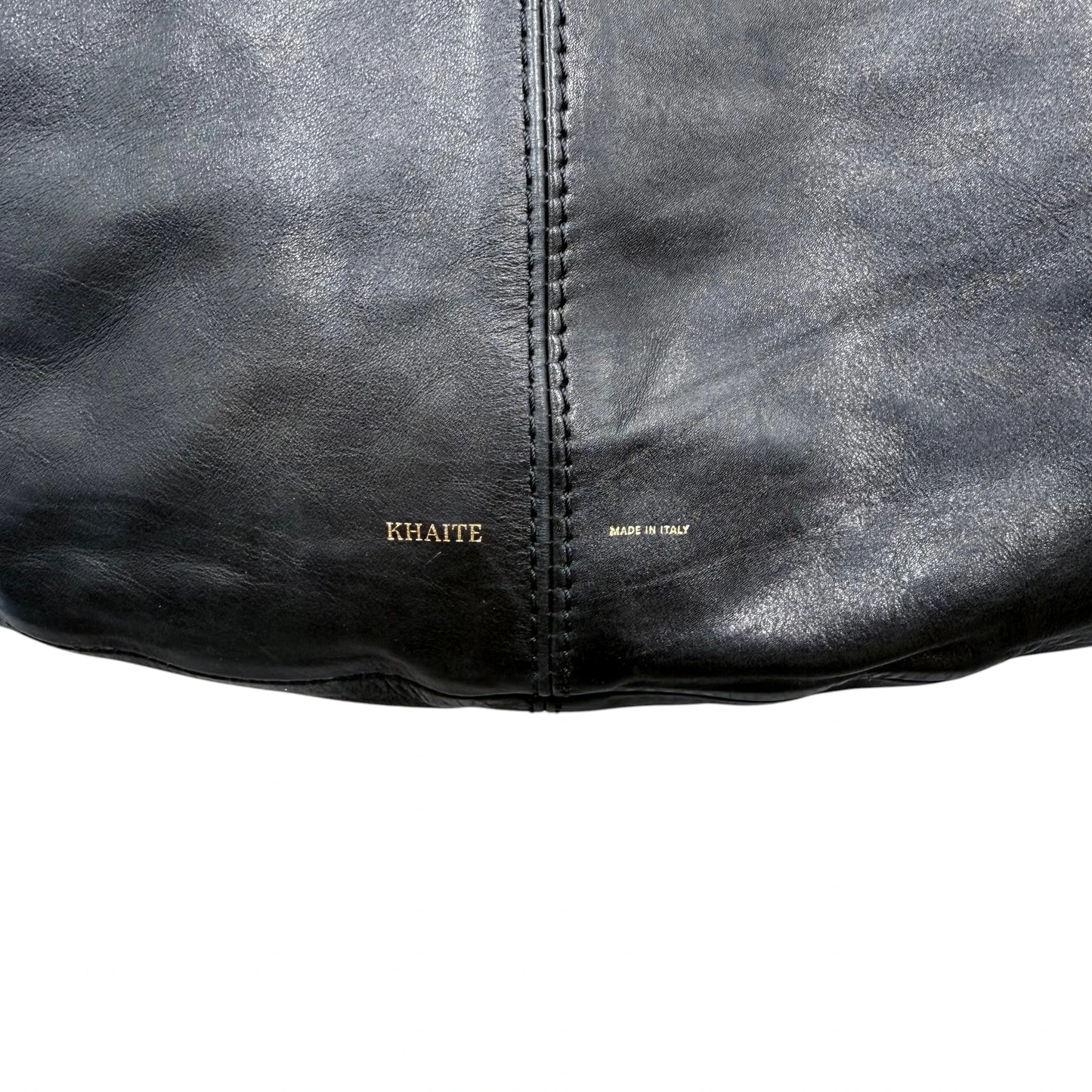 Khaite Black Calfskin Leather Extra Large Olivia Hobo Tote