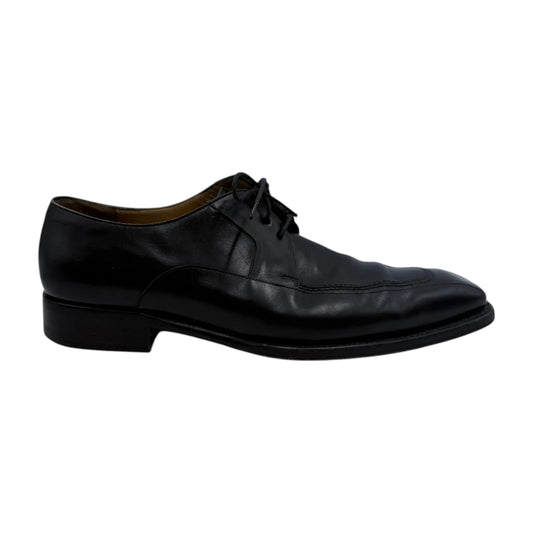 Salvatore Ferragamo Black Leather Derby Shoes