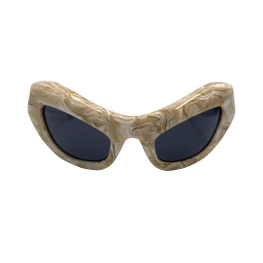 SPORTMAX Oversized Cat-Eye Marble Sunglasses