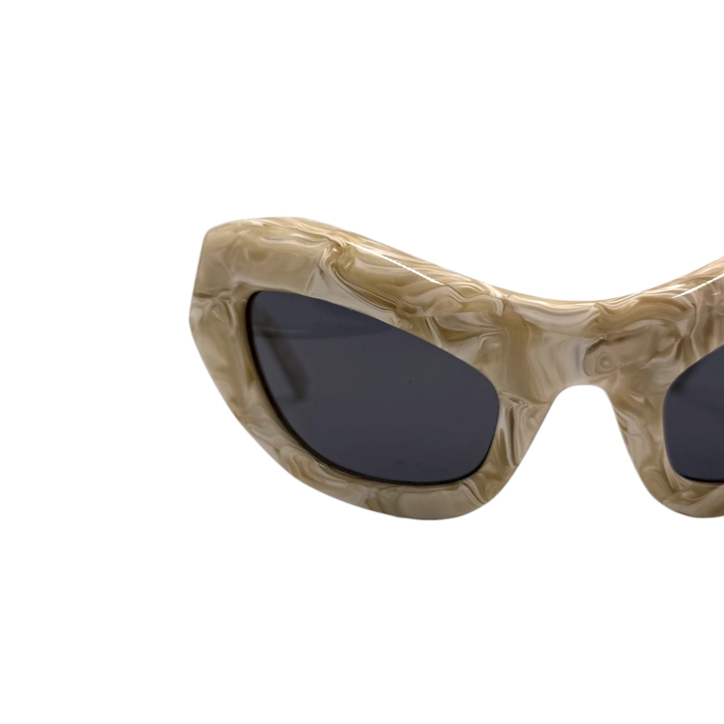 SPORTMAX Oversized Cat-Eye Marble Sunglasses
