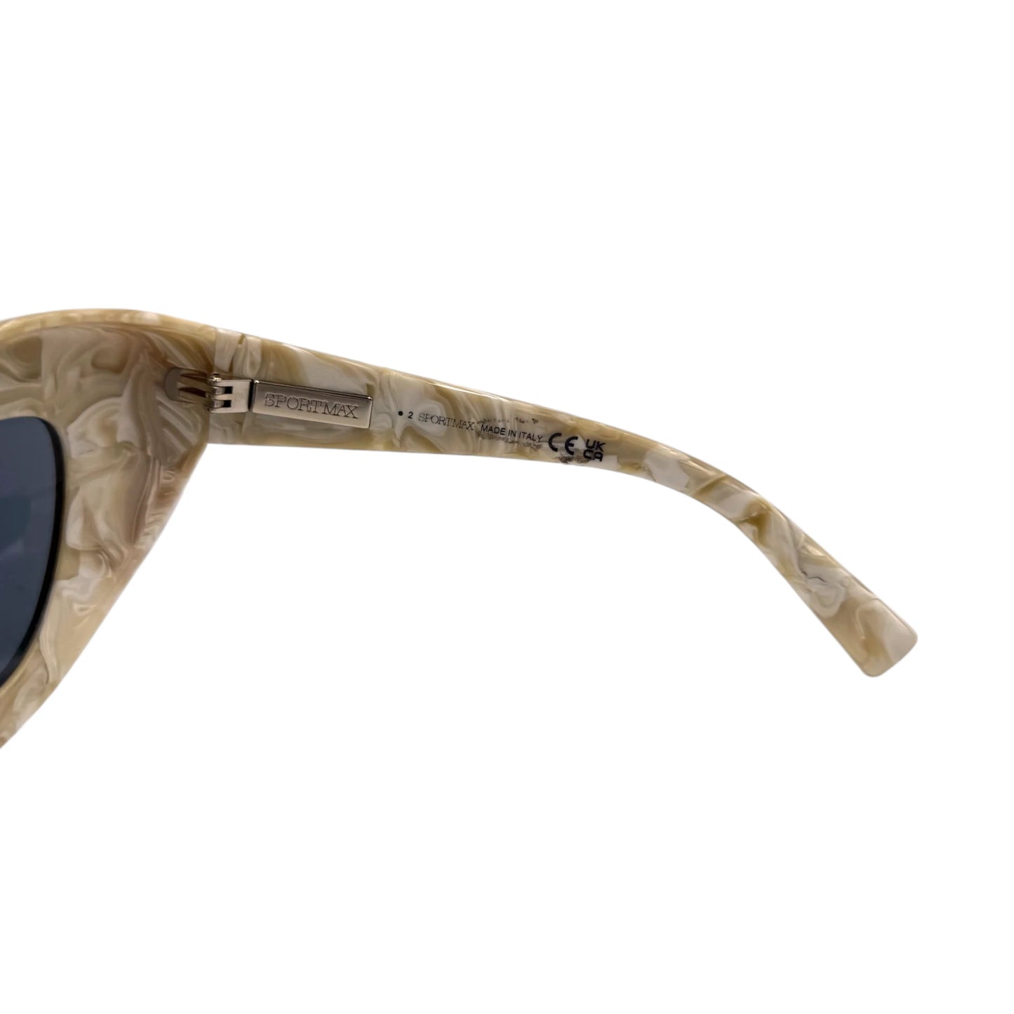 SPORTMAX Oversized Cat-Eye Marble Sunglasses