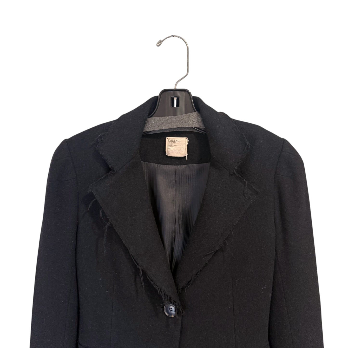 L'AGENCE Fray Lapel Blazer