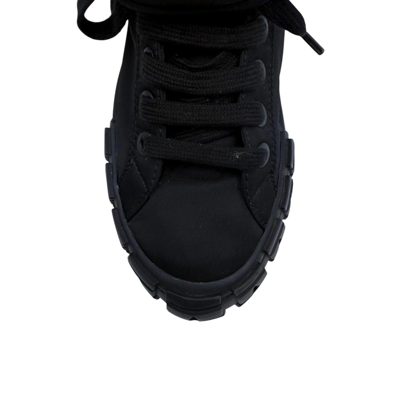 Prada Wheel Re-Nylon High Top Sneakers