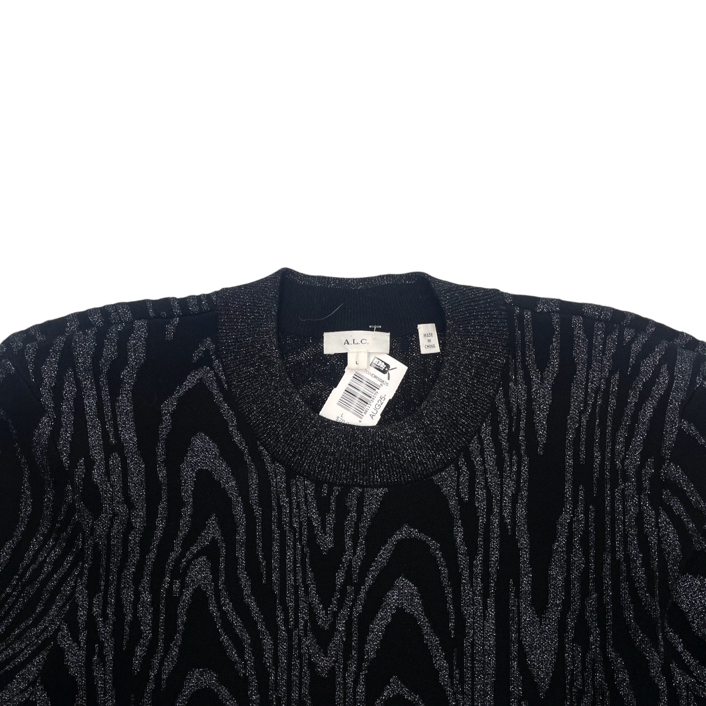 A.L.C Metallic Knit Mini Dress - L