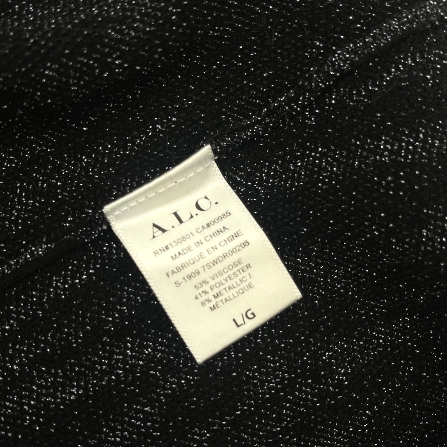 A.L.C Metallic Knit Mini Dress - L