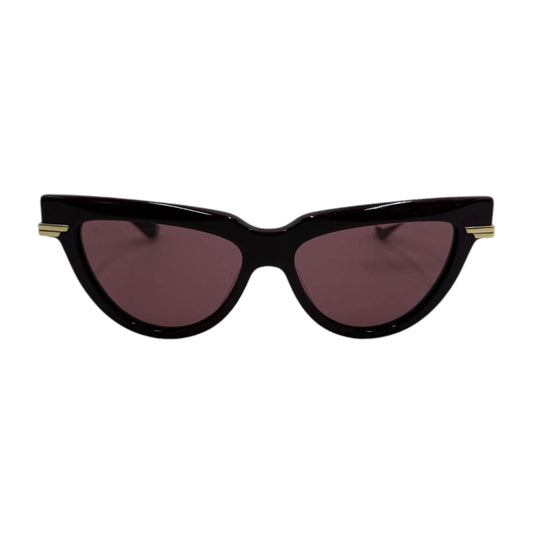 Bottega Veneta Burgundy Cat-Eye Sunglasses