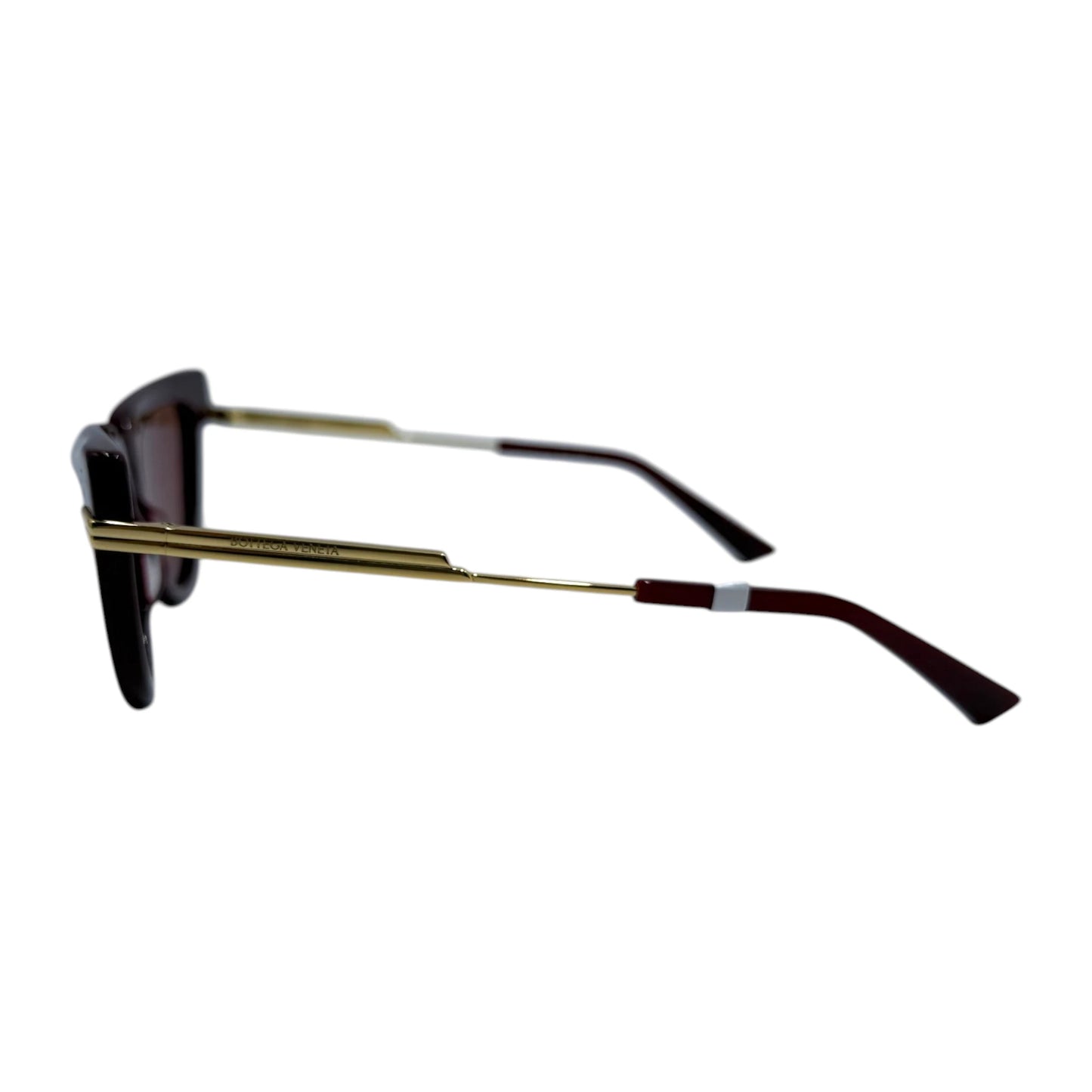 Bottega Veneta Burgundy Cat-Eye Sunglasses