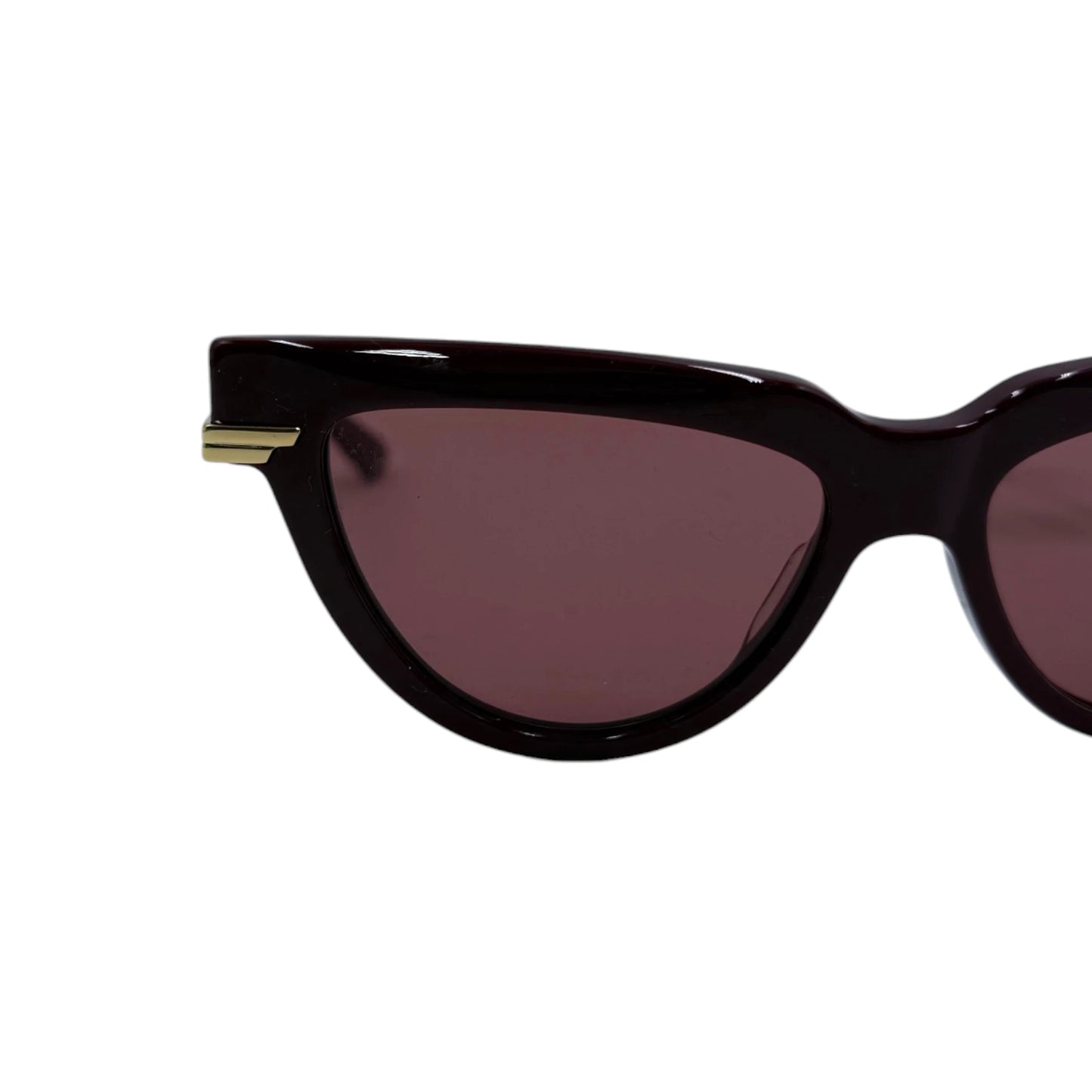 Bottega Veneta Burgundy Cat-Eye Sunglasses