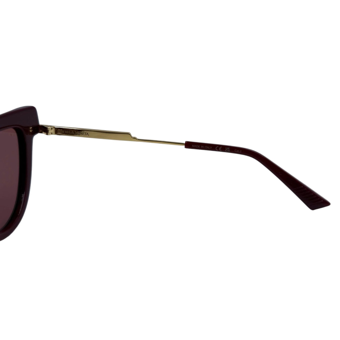 Bottega Veneta Burgundy Cat-Eye Sunglasses