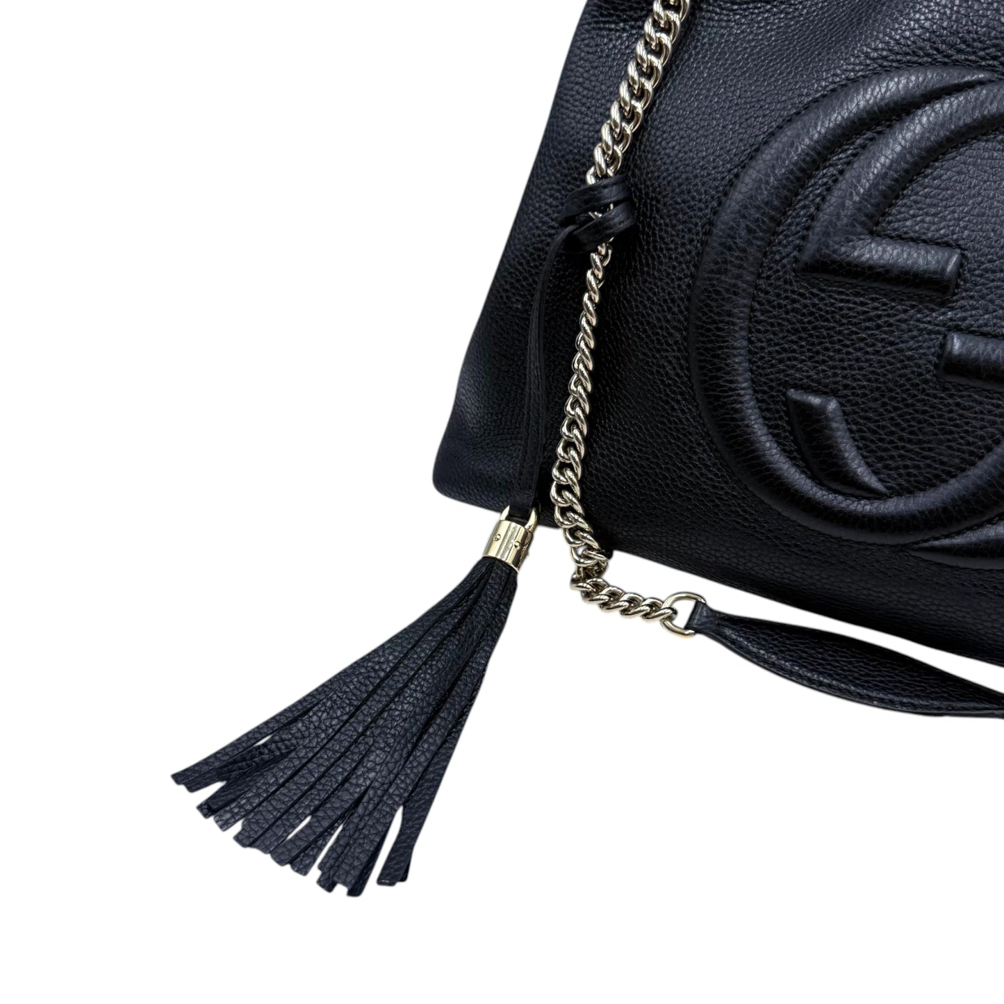Gucci Pebbled Calfskin Medium Soho Shoulder Bag
