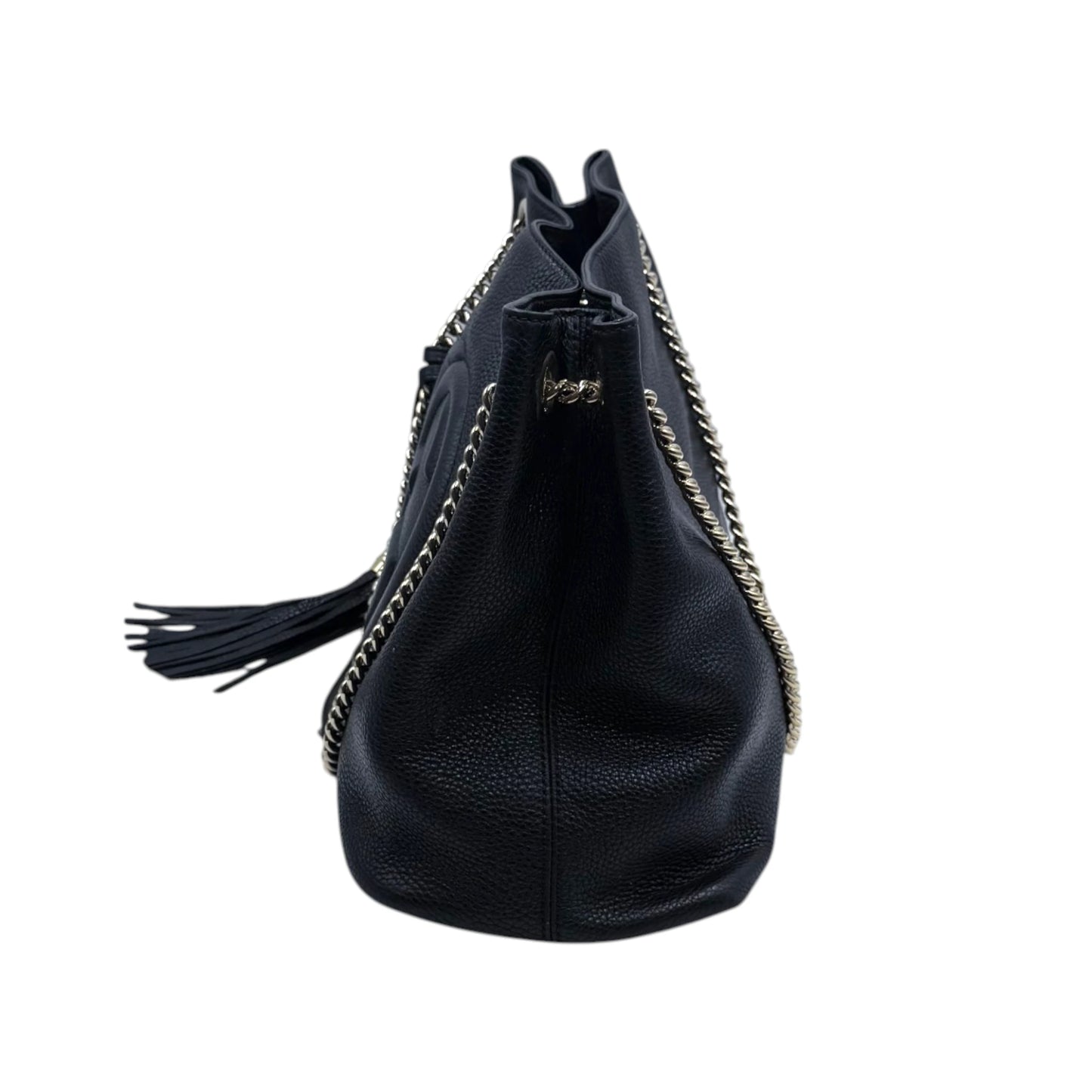 Gucci Pebbled Calfskin Medium Soho Shoulder Bag