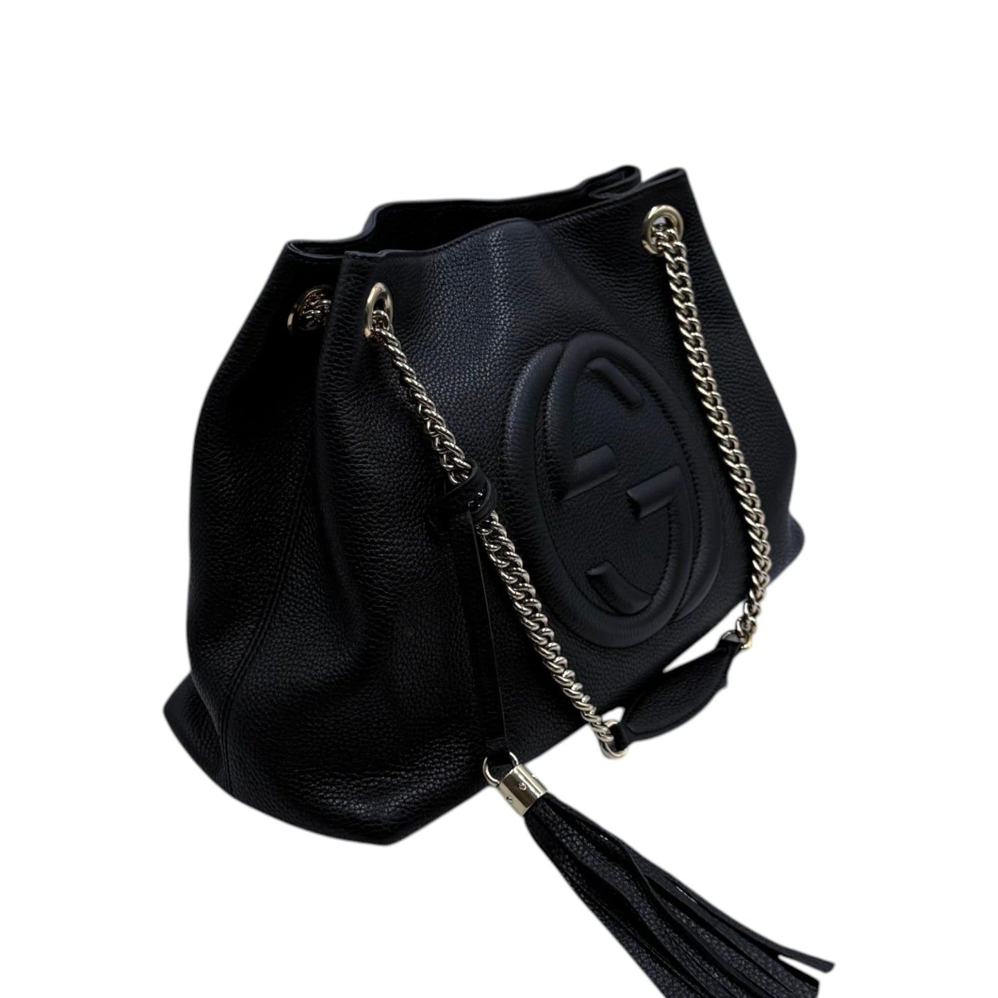 Gucci Pebbled Calfskin Medium Soho Shoulder Bag