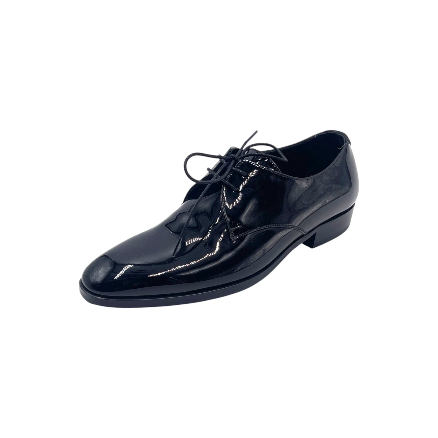 Saint Laurent Patent Lace up Derby Shoes