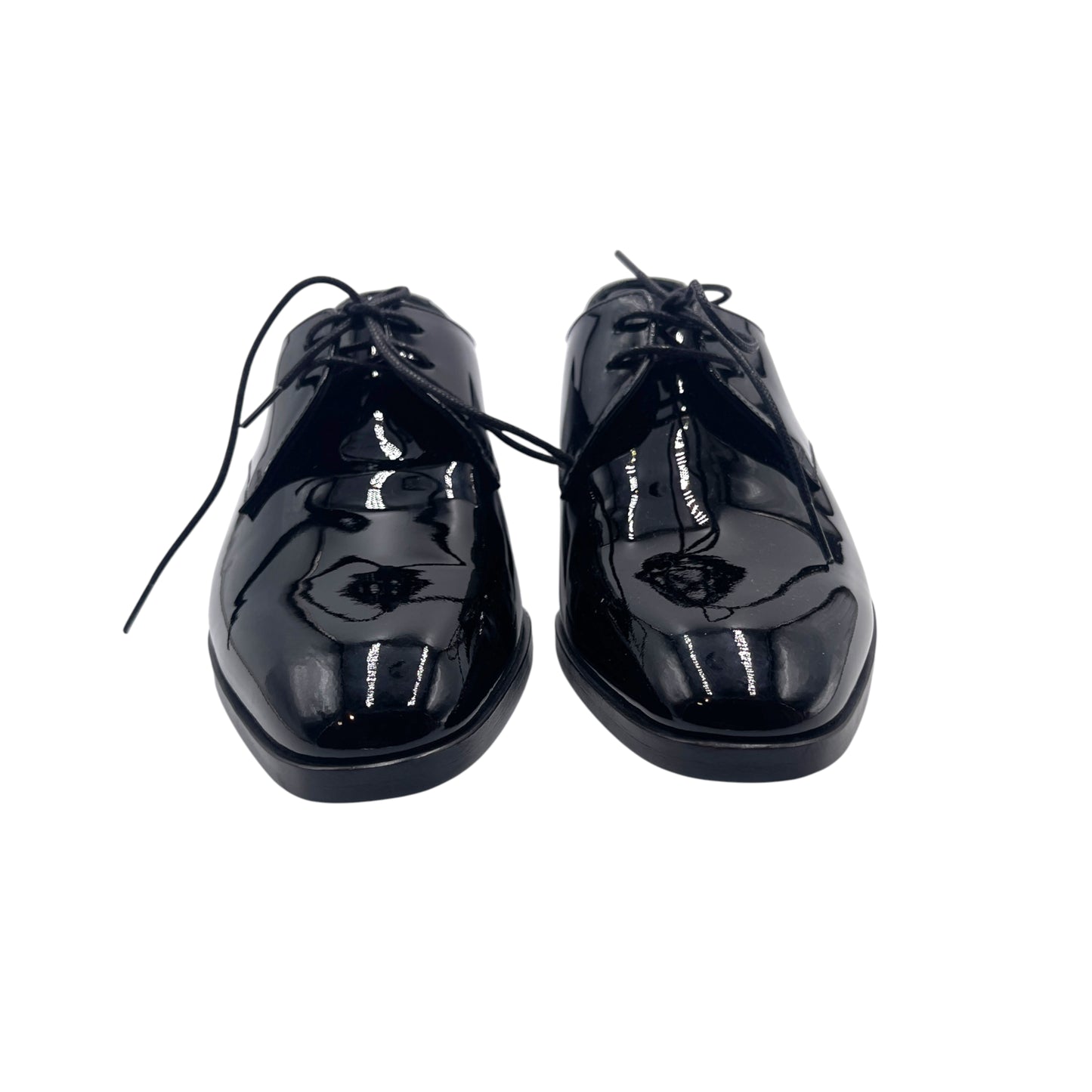 Saint Laurent Patent Lace up Derby Shoes