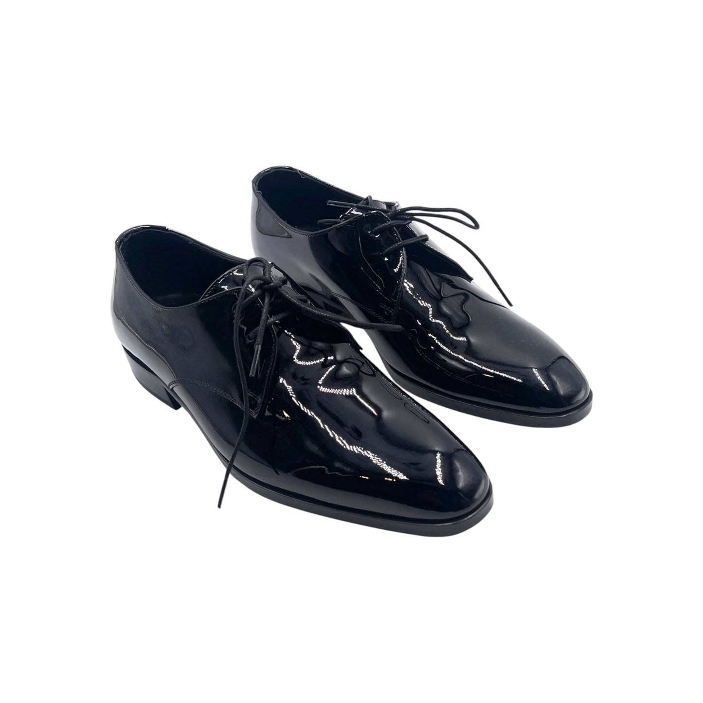 Saint Laurent Patent Lace up Derby Shoes