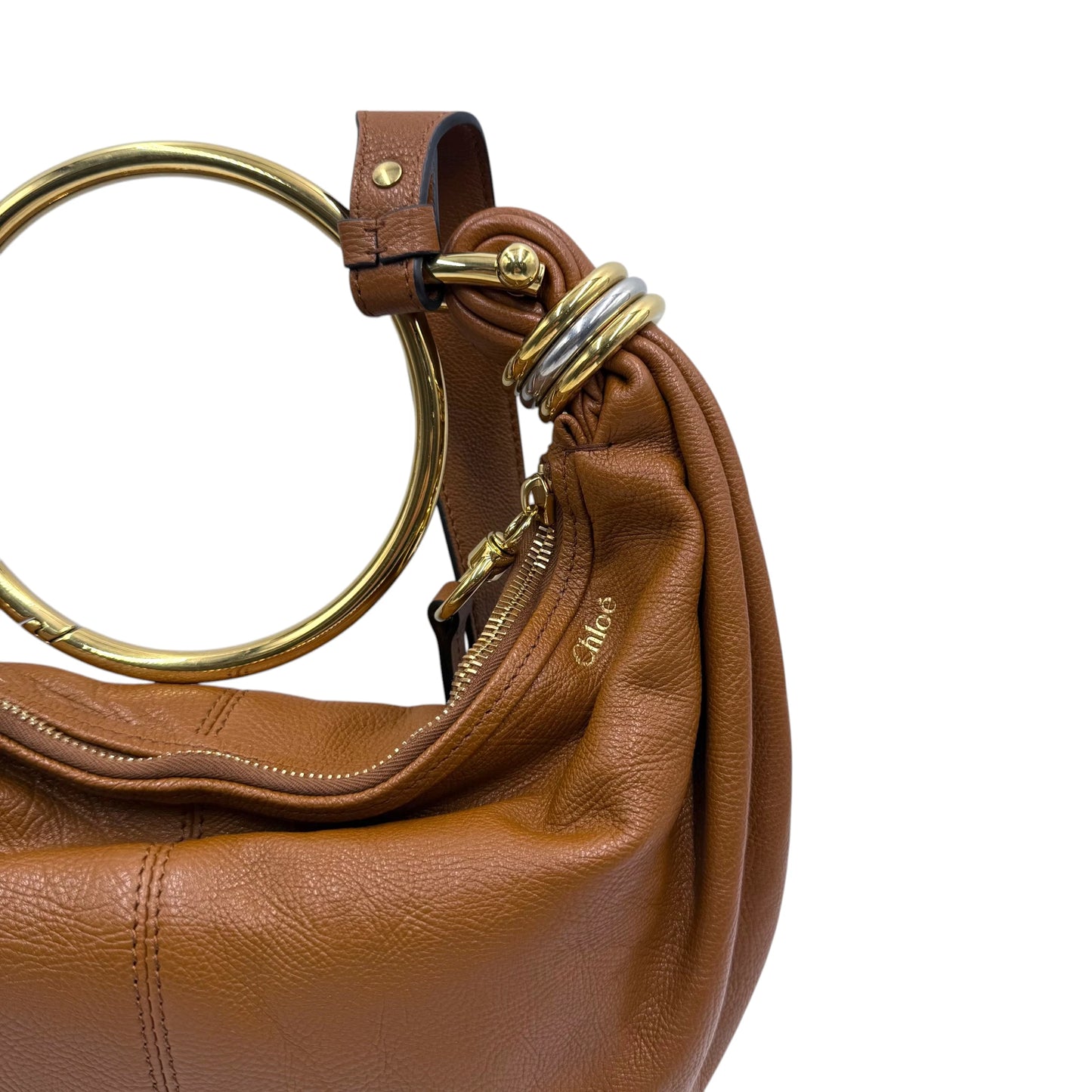 Chloé Cognac Leather Hobo Bag