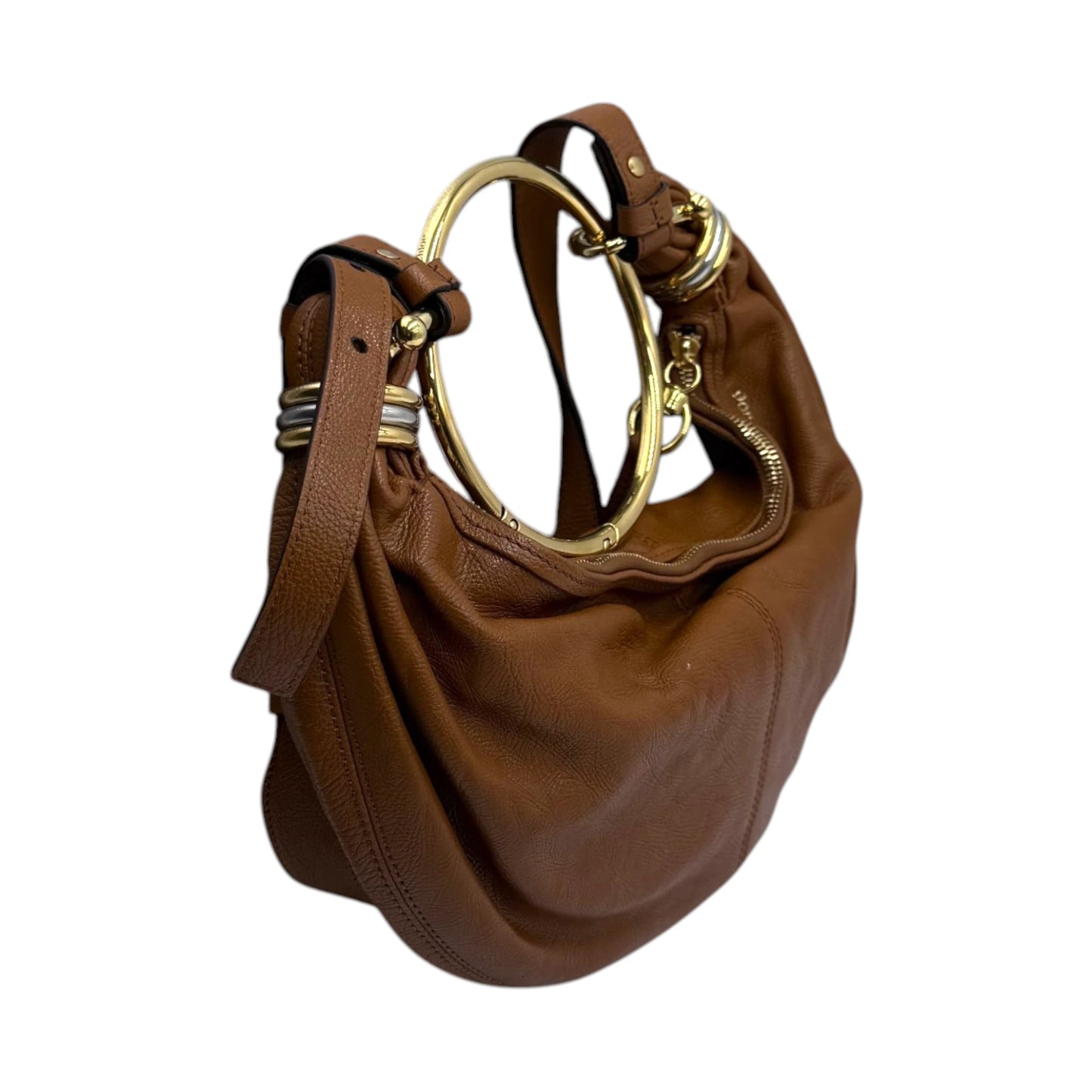 Chloé Cognac Leather Hobo Bag