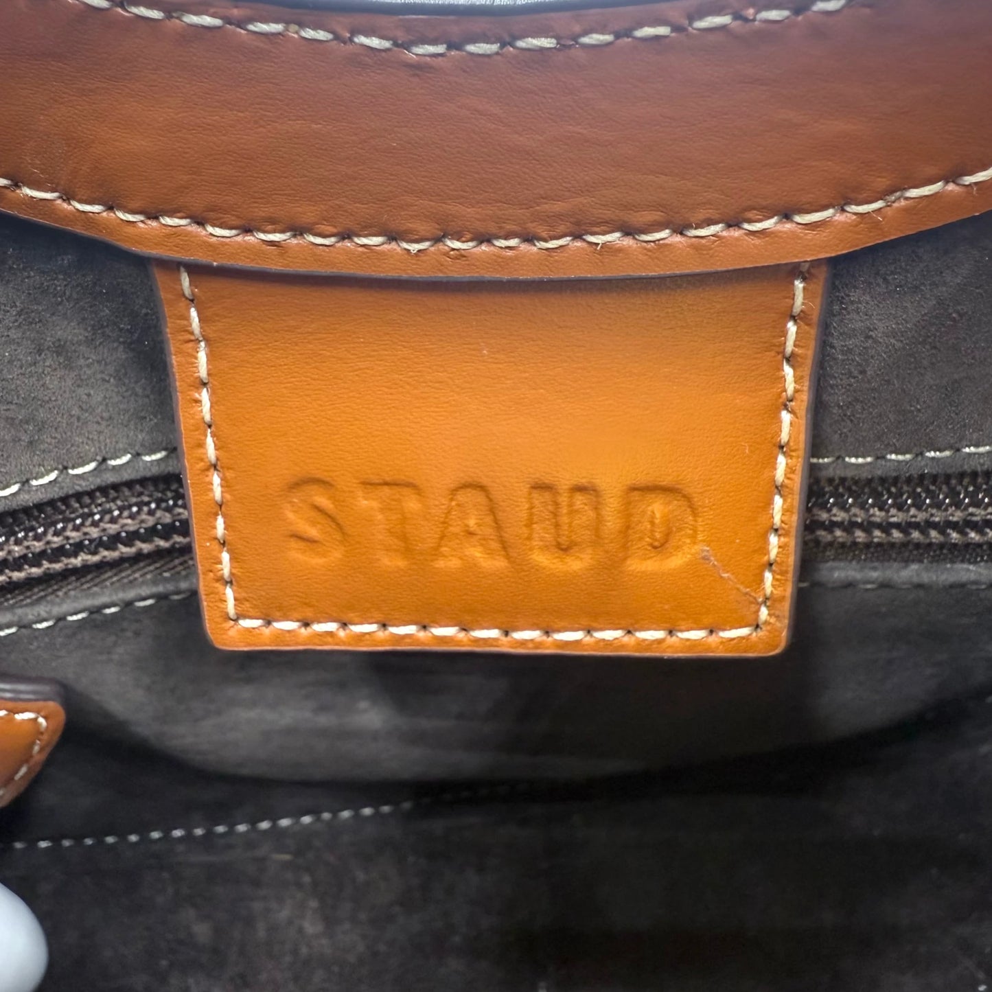 STAUD Moon Leather Shoulder Bag